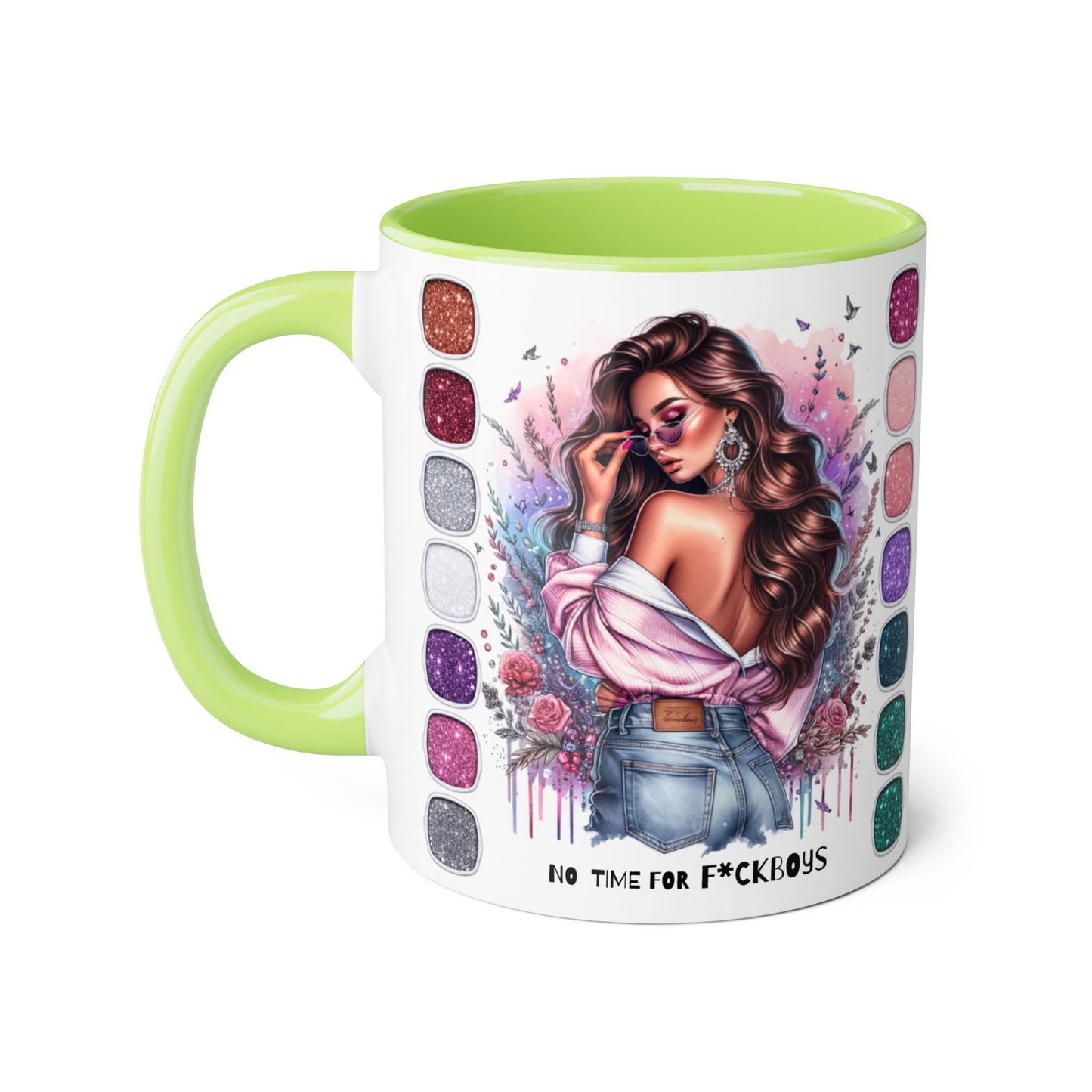 Funny Accent Mug - No Time For F*boys 11oz