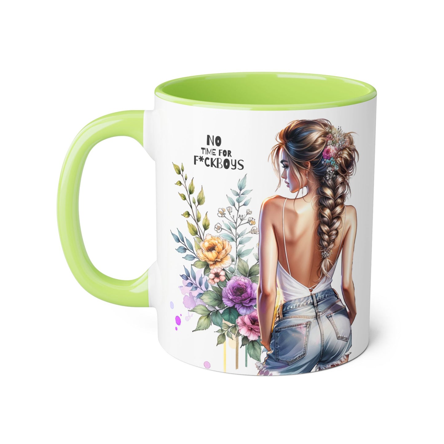 Funny Accent Mug - No Time For F*boys 11oz
