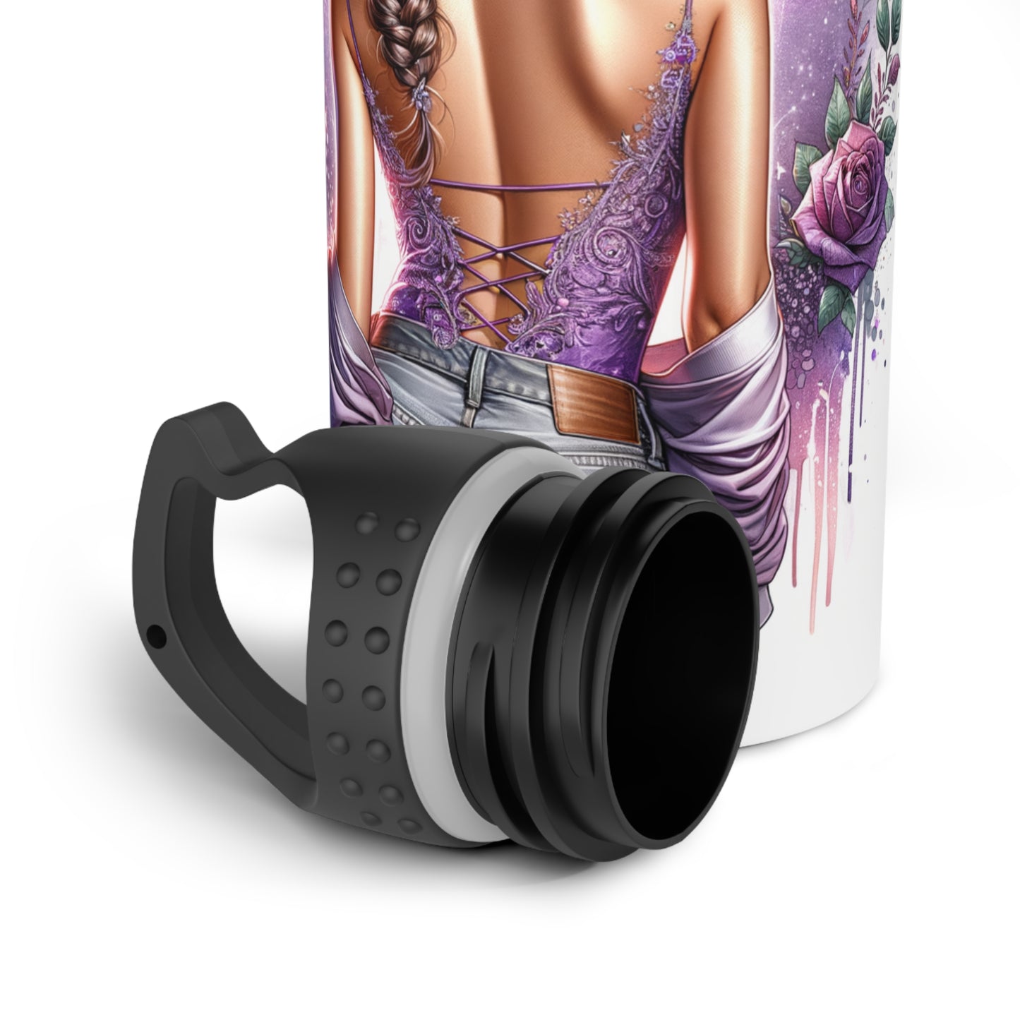 Artistic Stainless Steel Water Bottle - 'I Am My Own Happily Ever After '