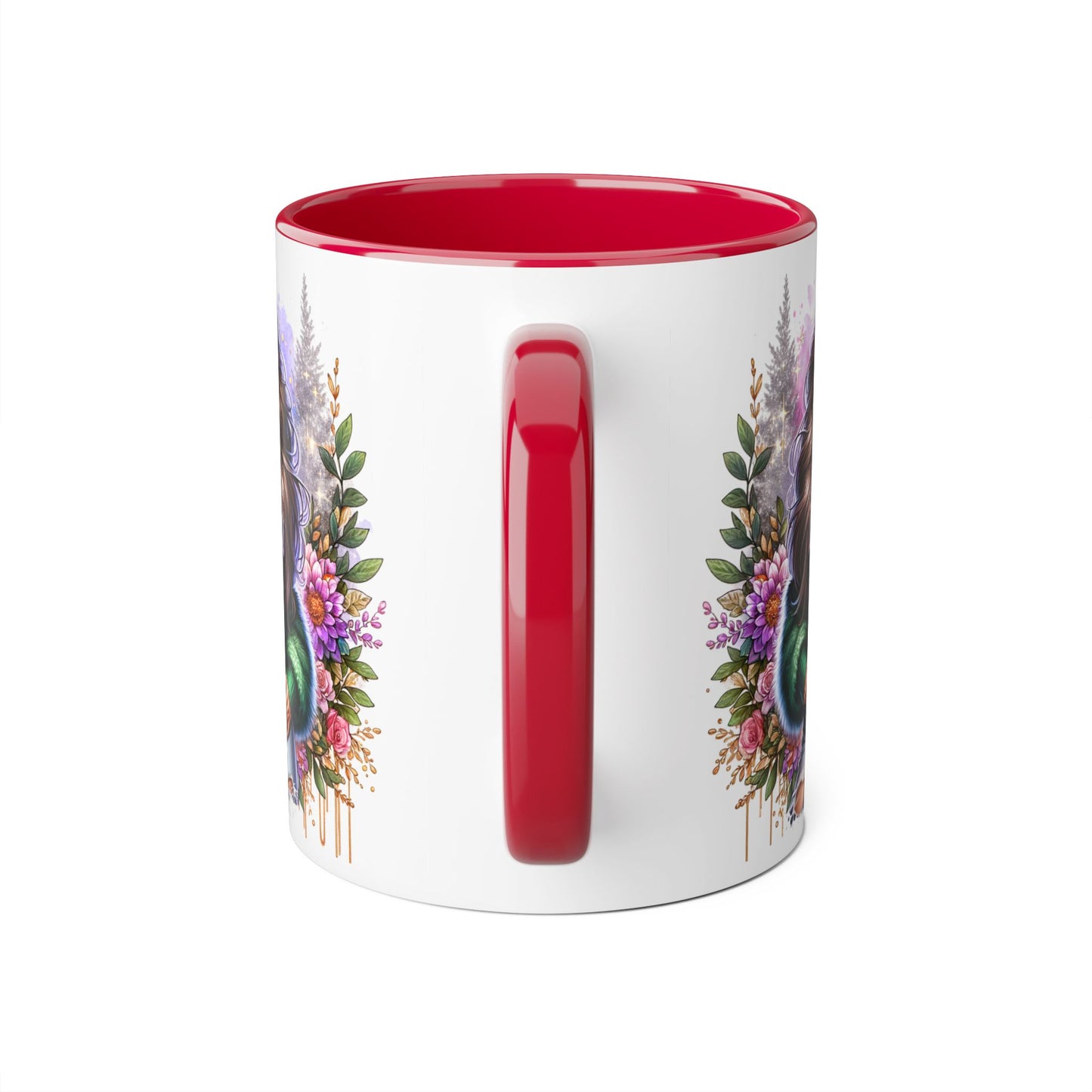 Stylish Accent Mugs for Empowering Sips, Floral Artwork, Perfect Gift for Divorced Friends, Motivational Tea or Coffee Cup
