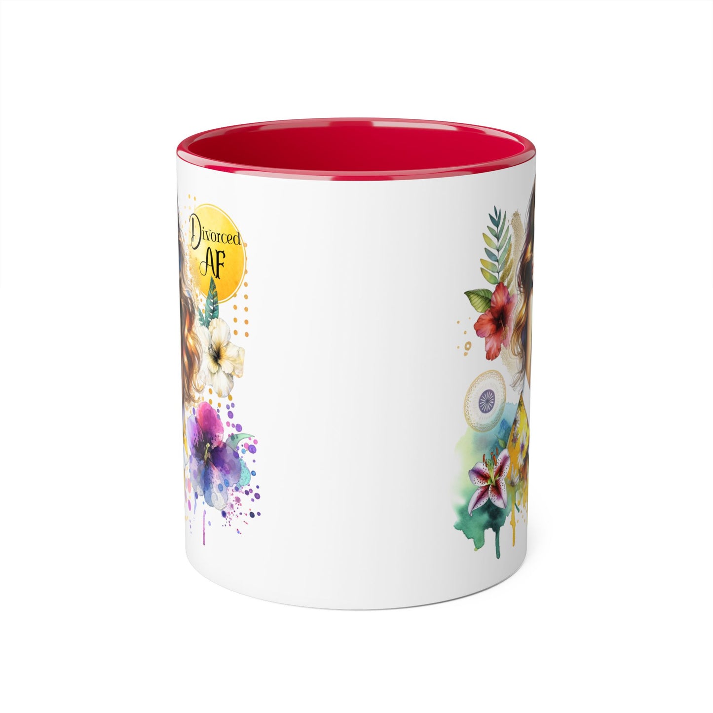 Vibrant Floral Accent Mug for Dreamers, Unique Coffee Cup, Gift for Her, Inspirational Beverage Mug, Boho Style Drinkware