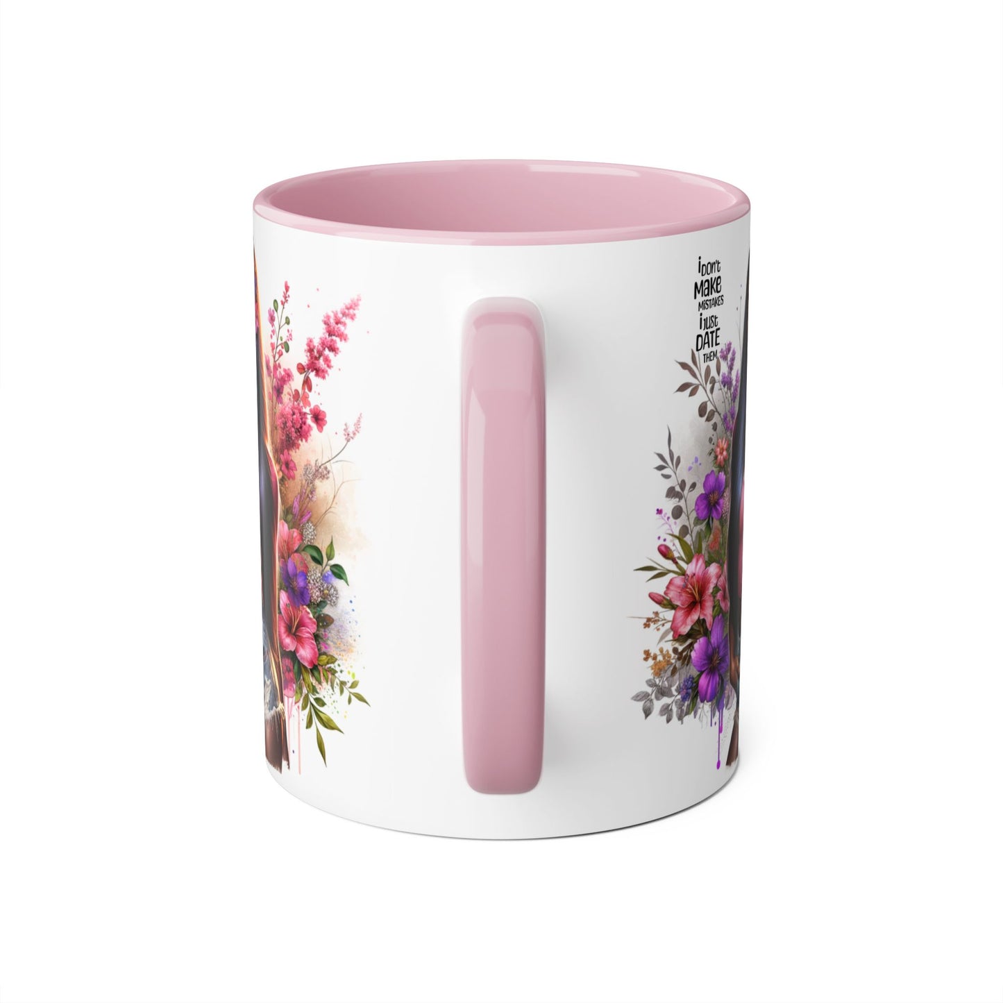 'I Don't Make Mistakes, I Date Them' Accent Mugs, 11oz