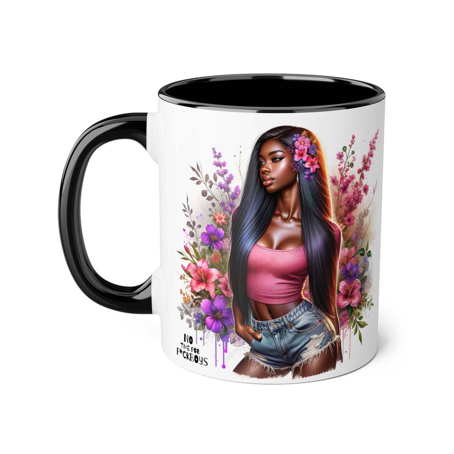 Funny Accent Mug - No Time For F*boys 11oz