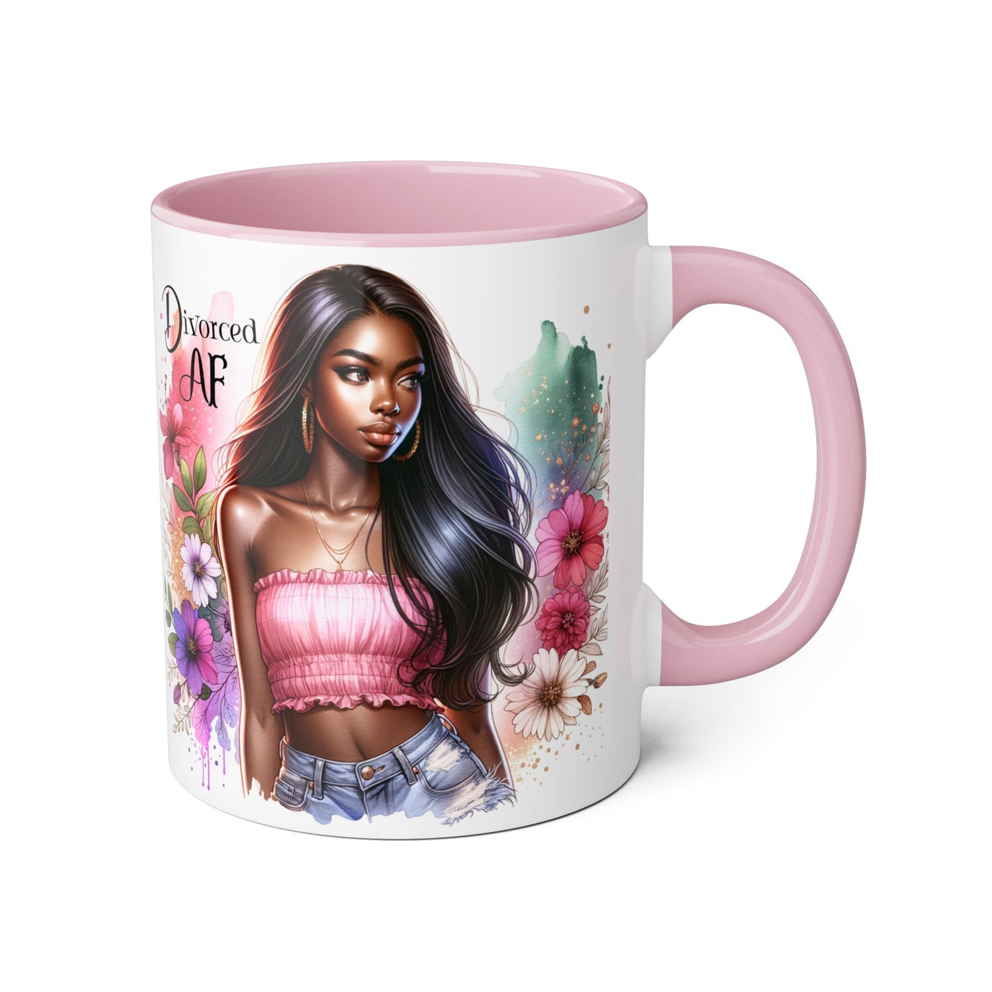 Divorced AF Accent Mug