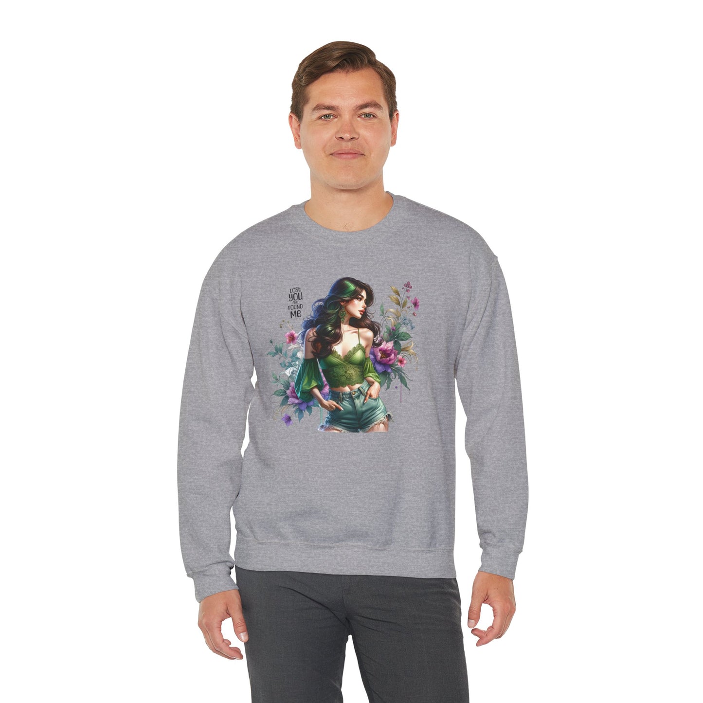 Lost You And Found Me Bohemian Floral Sweatshirt: Perfect for Cozy Days, Gift for Her, Casual Wear, Spring Fashion, Friendship Gift