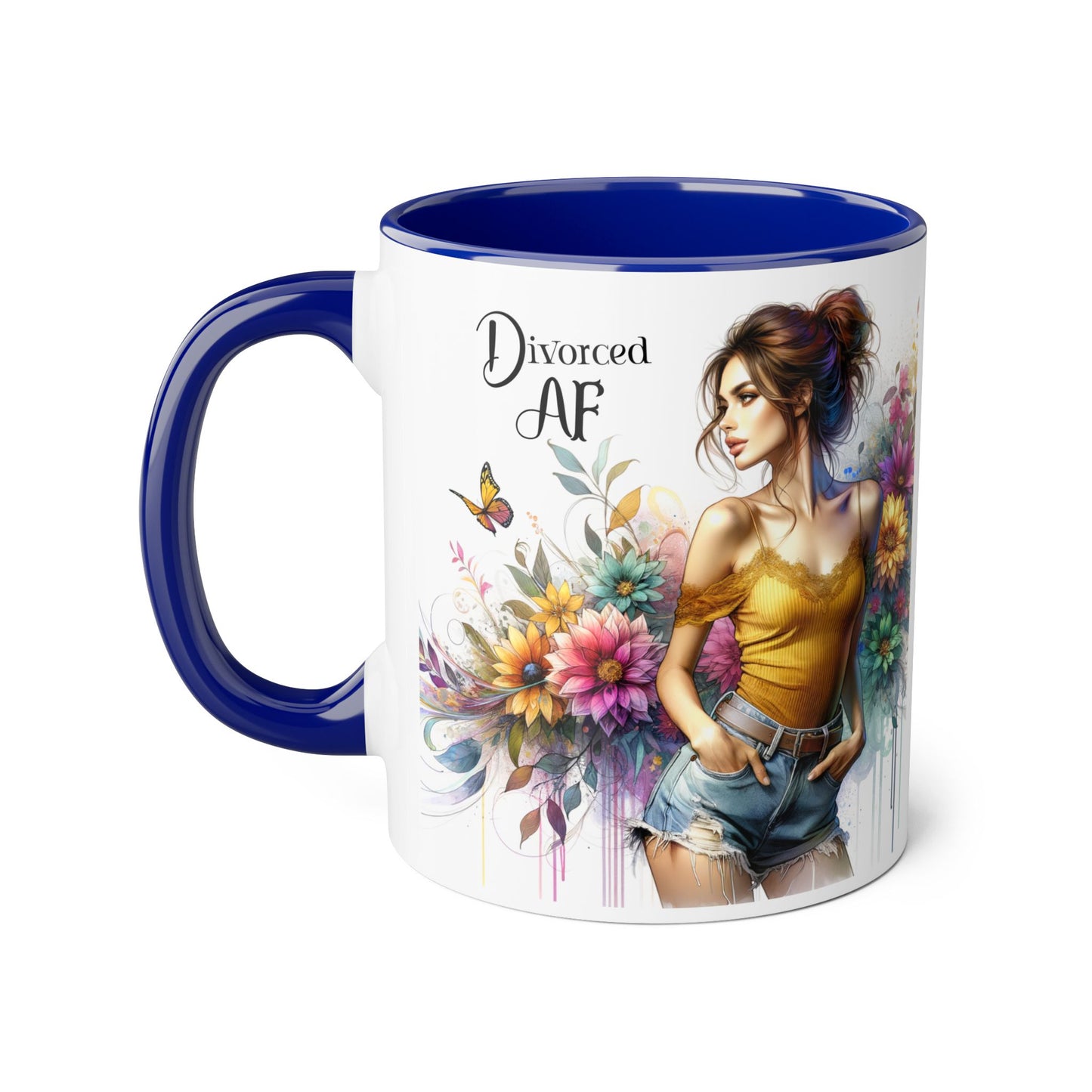 Divorced AF Accent Mug
