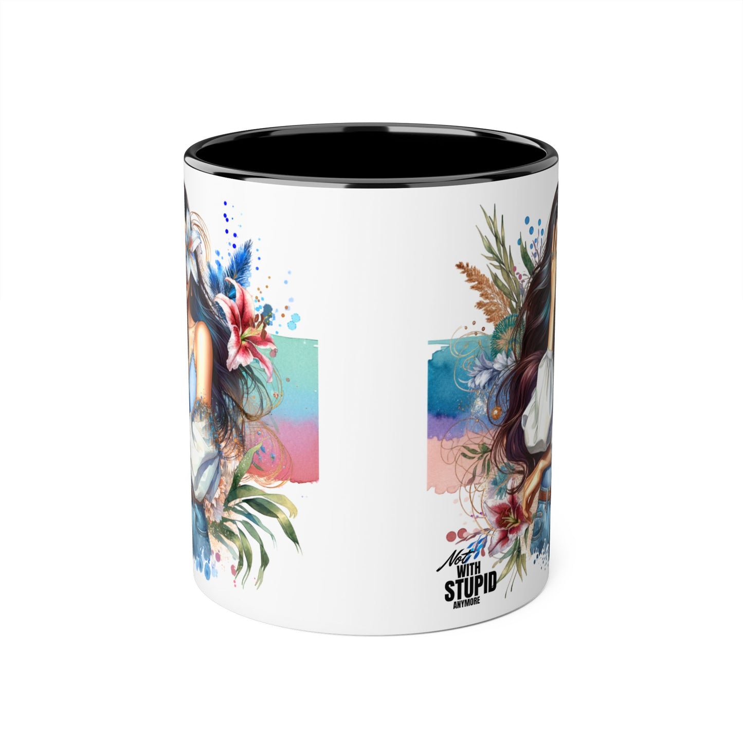 Mug - Not With Stupid Anymore Humoristic 11oz Accent Mug