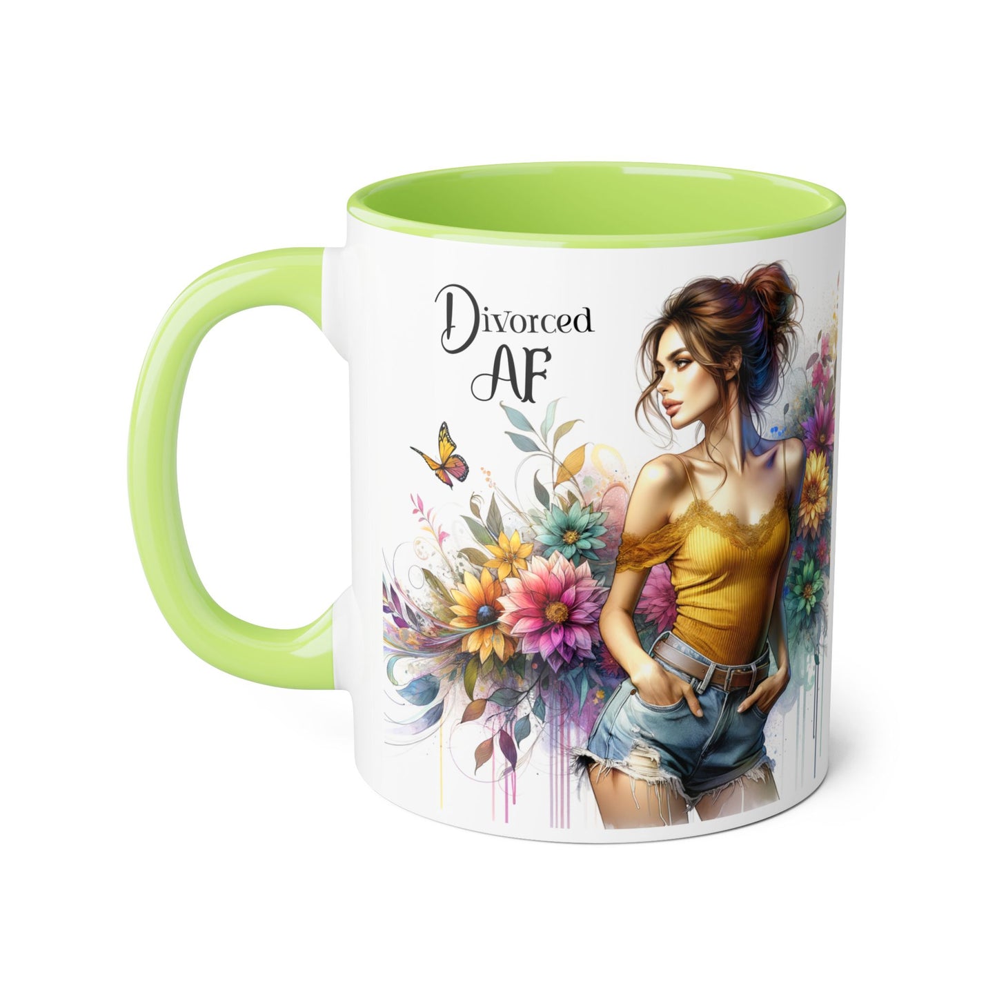 Divorced AF Accent Mug