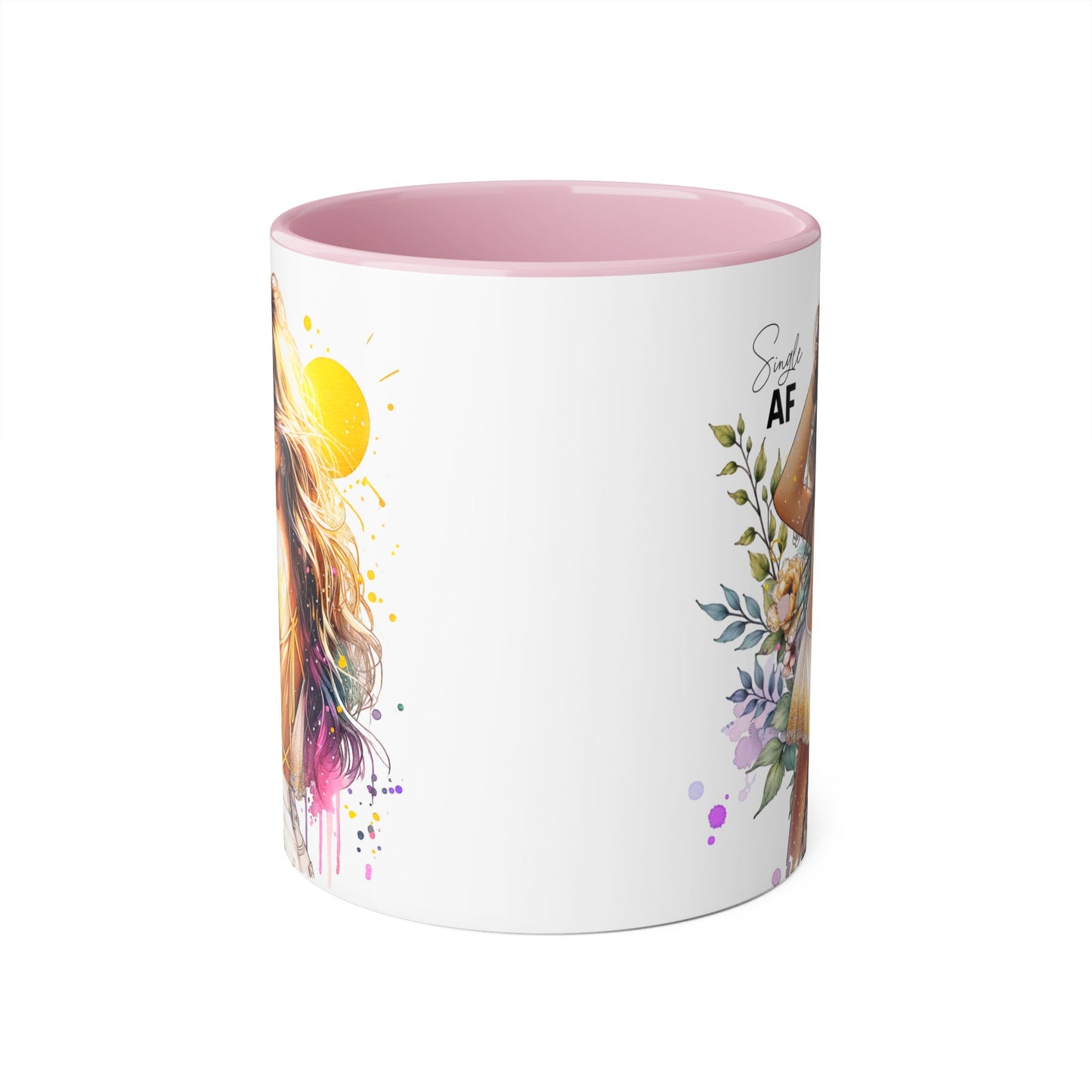 Single AF Chic Single AF Mug | Trendy Coffee Cup for Single Mood | Perfect Gift for Friends, Birthdays, Housewarming, Inspirational Decor