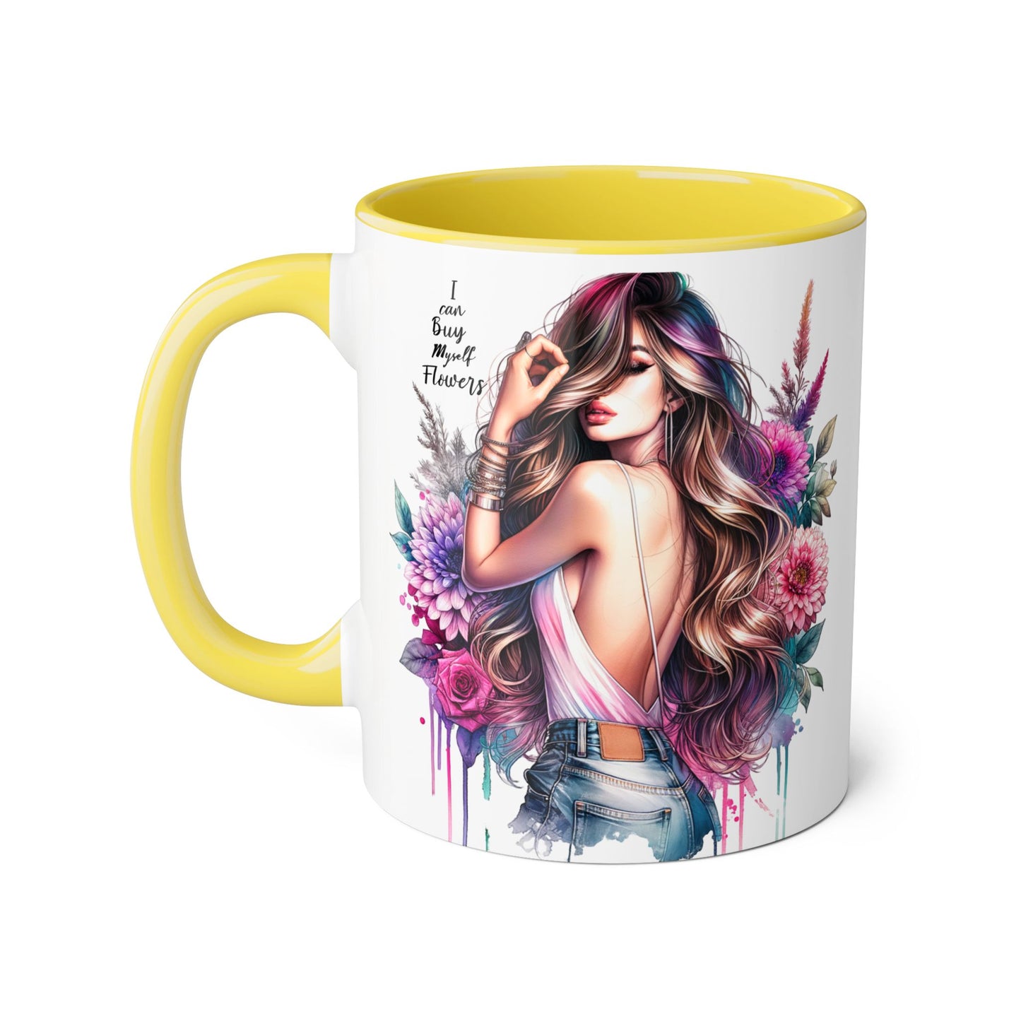 I Can Buy Myself Flowers Bohemian Flower Mug | I’m Busy Being Fabulous Coffee Cup, Floral Mug, Gift for Flower Lovers, Home Decor, Coffee Lover's Essential