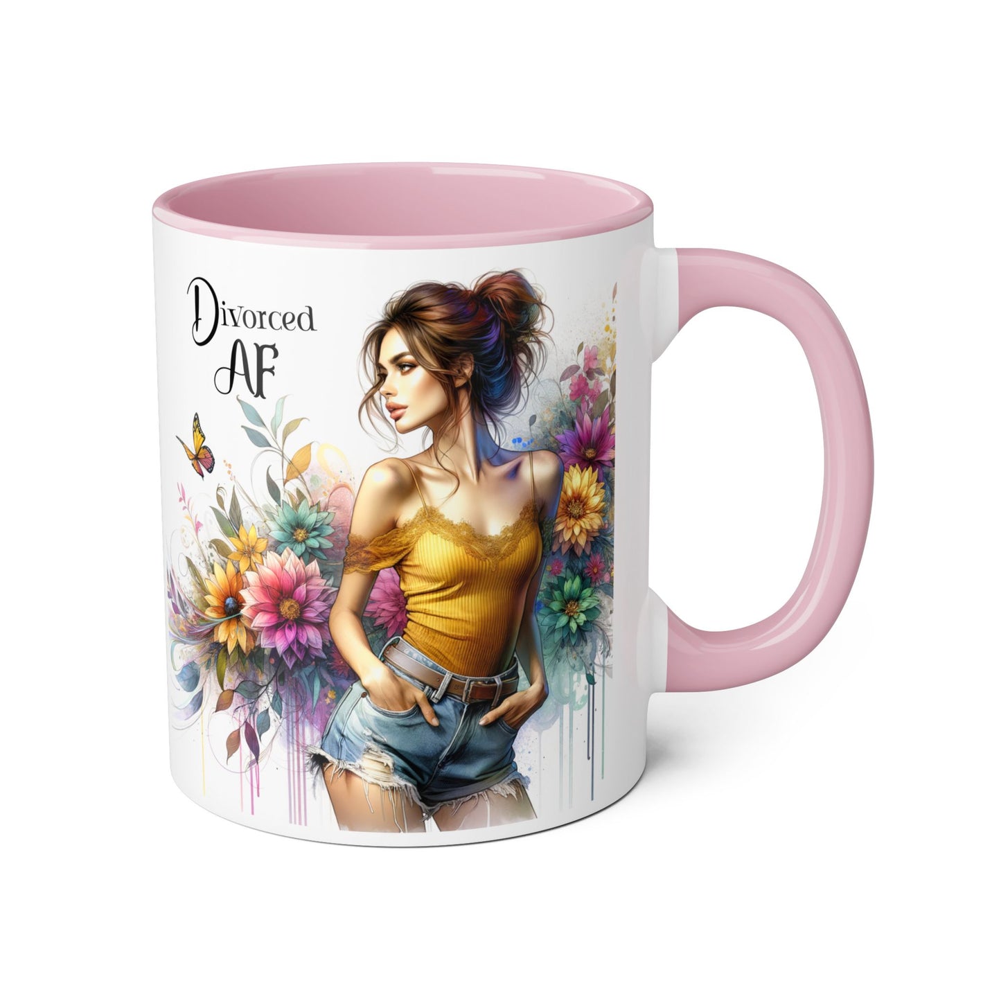 Divorced AF Accent Mug