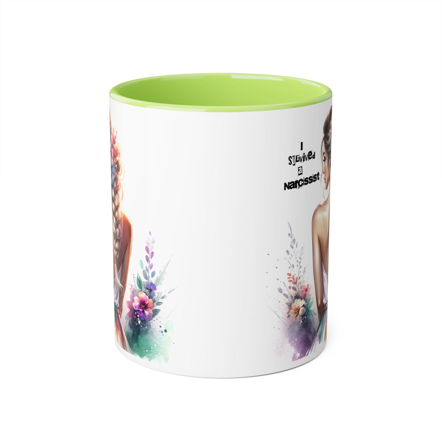 Colorful Narcissist Accent Mug - Artistic Coffee Cup for Self-Love & Empowerment, Gift for Her, Inspirational Drinkware