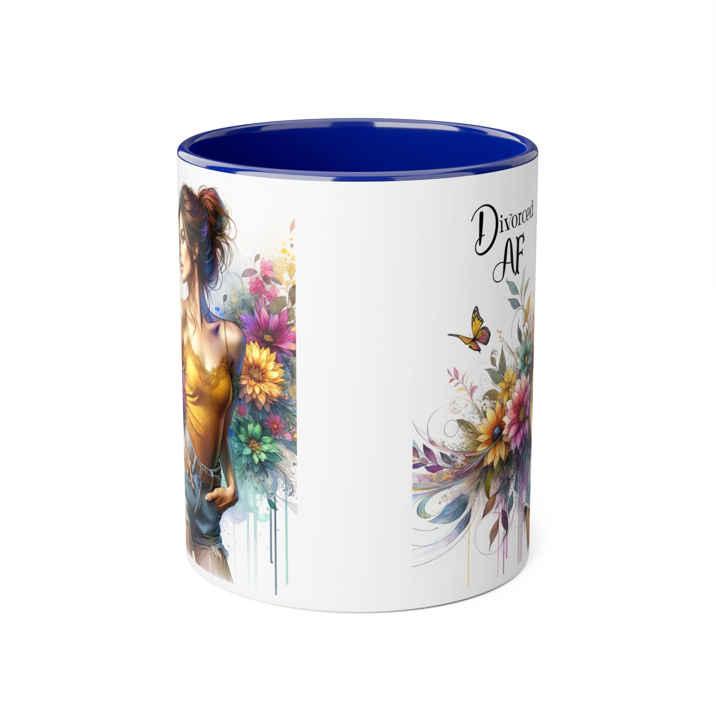 Divorced AF Accent Mug