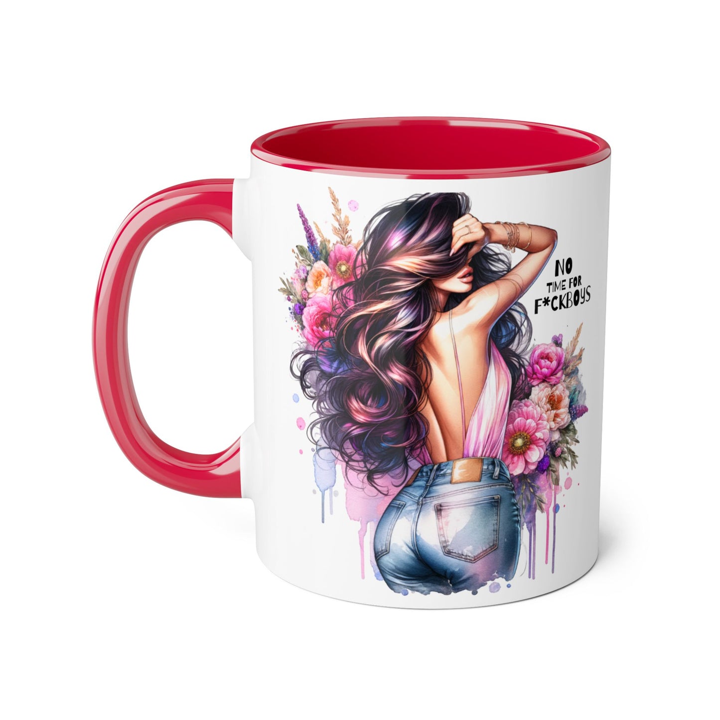 Funny Accent Mug - No Time For F*boys 11oz