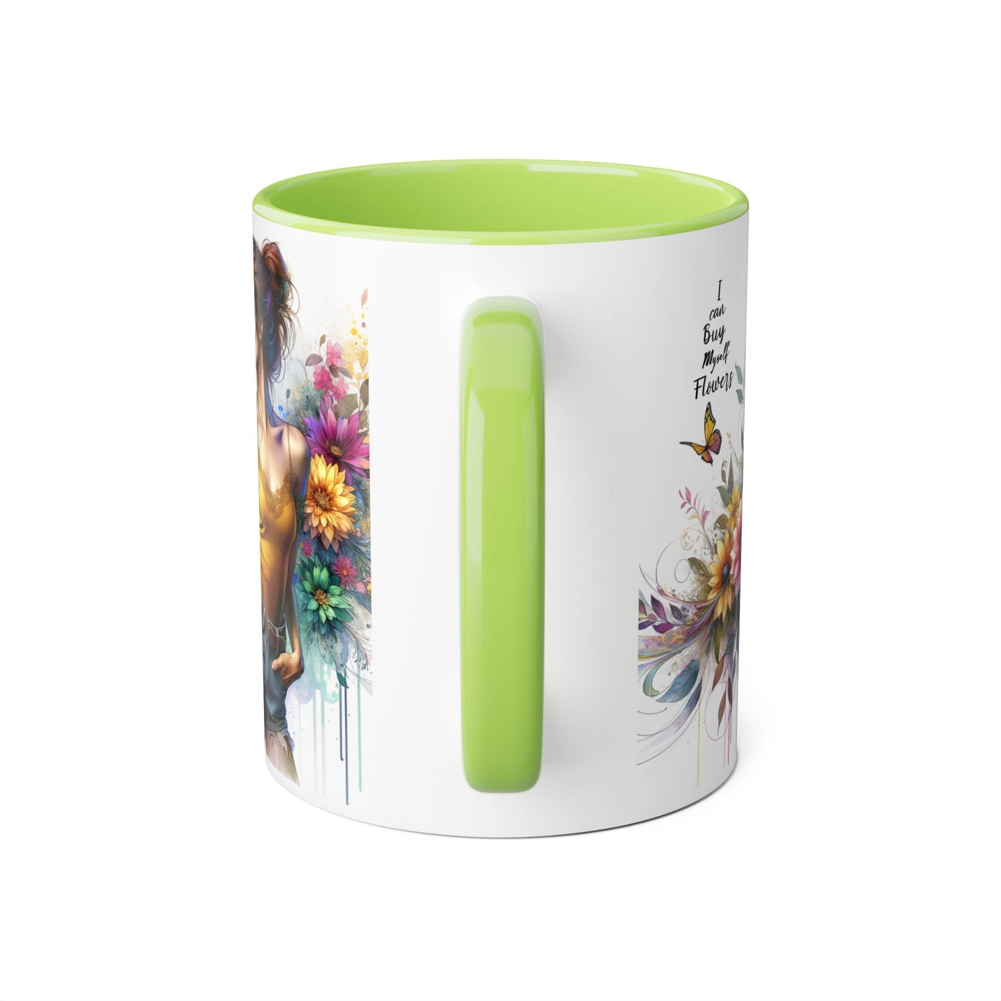 I Can Buy Myself Flowers Floral Vibes Coffee Mug, Art Mug for Flower Lovers, Gift for Gardeners, Birthday Mug, Home Decor