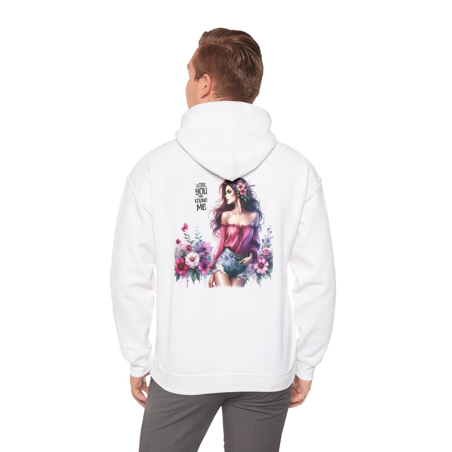 Lost You And Found Me Floral Romantic Sweatshirt, Cozy Gift for Women, Trendy Hoodie for Spring, Birthday Present, Casual Wear