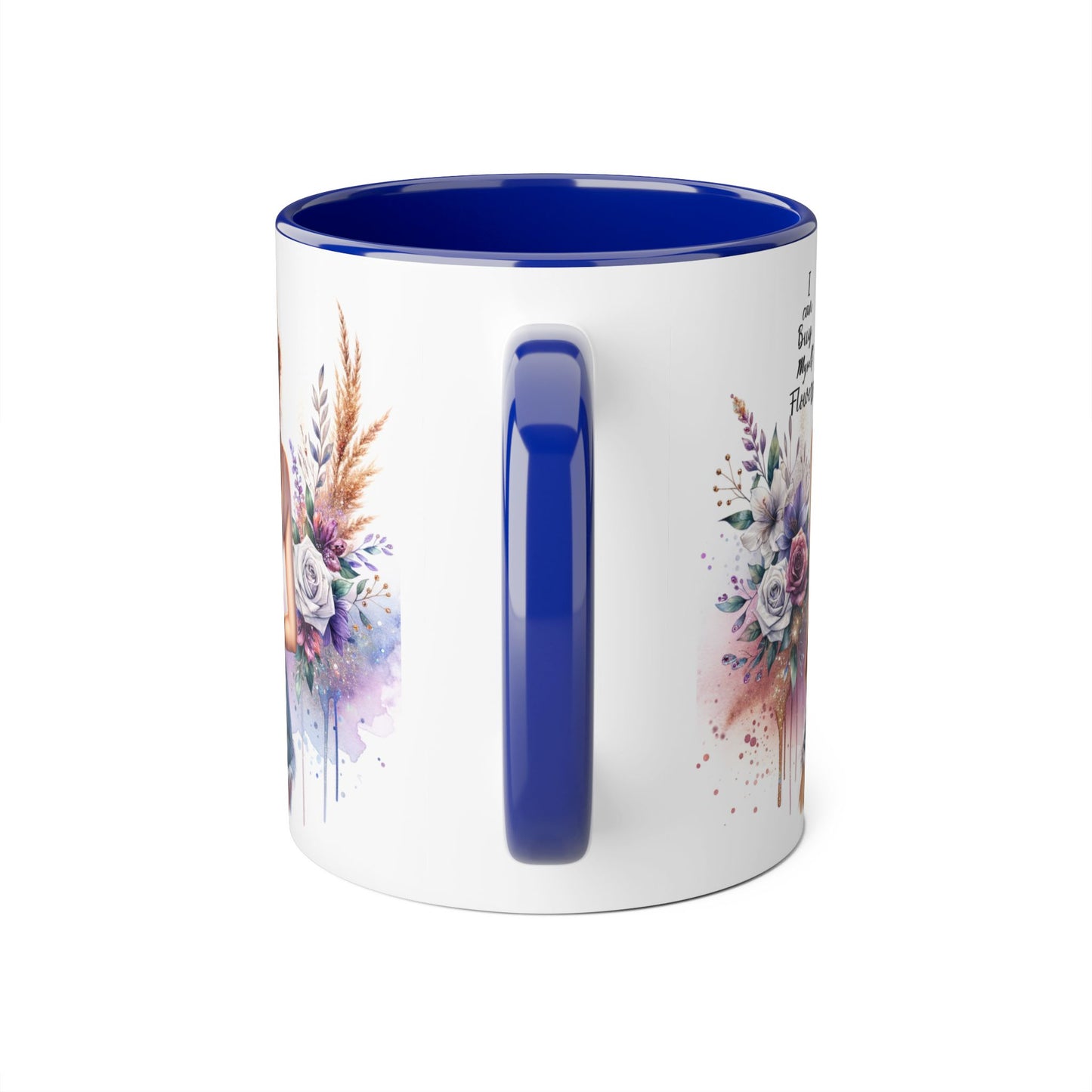 I Can Buy Myself Flowers Floral-Inspired Accent Mug, Boho Coffee Cup, Gift for Flower Lovers, Artful Drinkware for Special Occasions, Women's Inspirational Mug