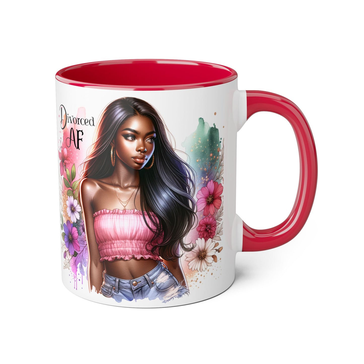 Divorced AF Accent Mug