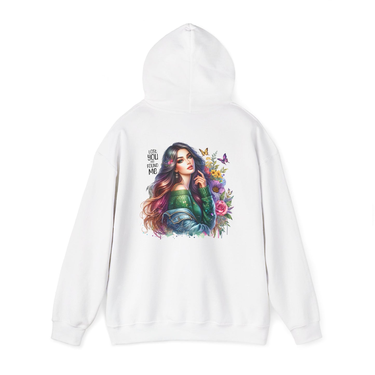 Breakup Hoodie - Unisex Hooded Sweatshirt Lost You and Found Me Design