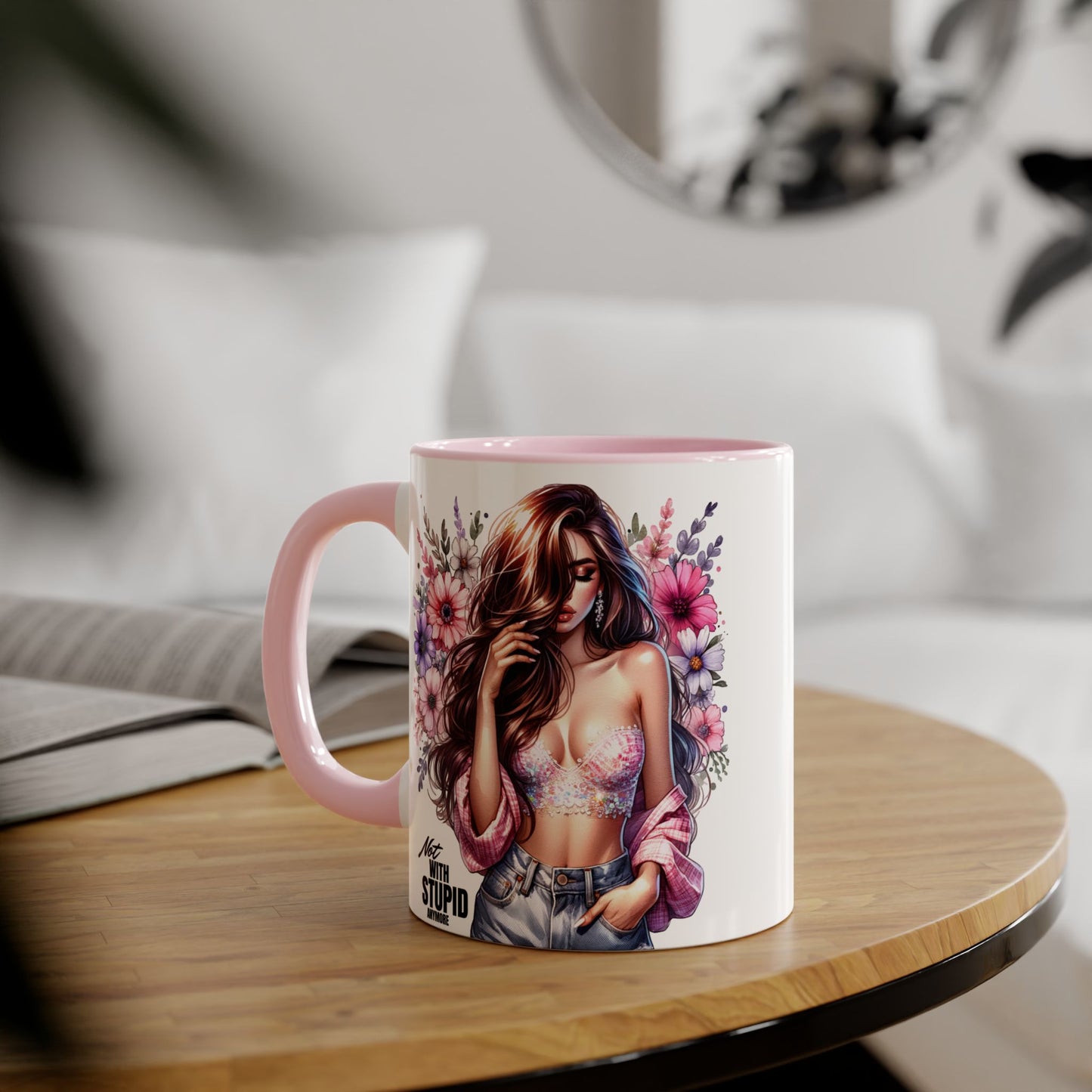 Mug - Not With Stupid Anymore Humoristic 11oz Accent Mug