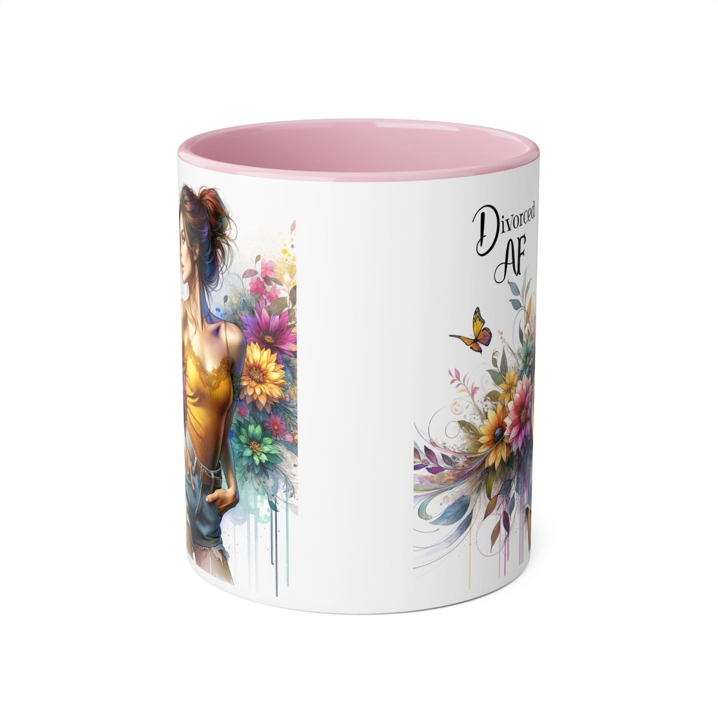 Divorced AF Accent Mug