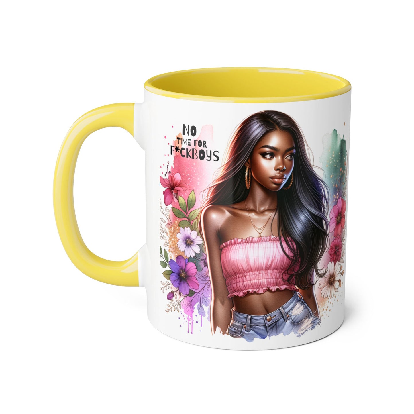 Funny Accent Mug - No Time For F*boys 11oz
