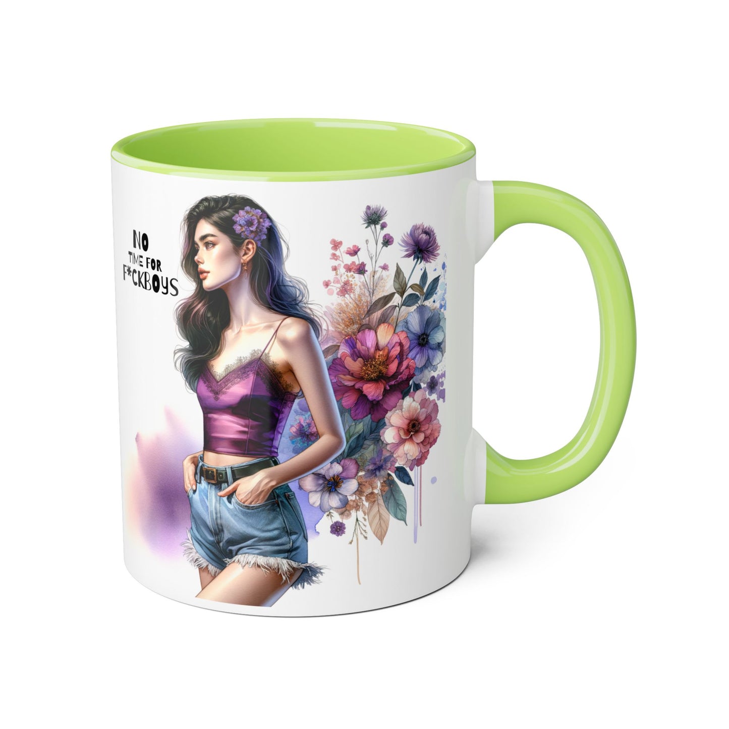 Funny Accent Mug - No Time For F*boys 11oz