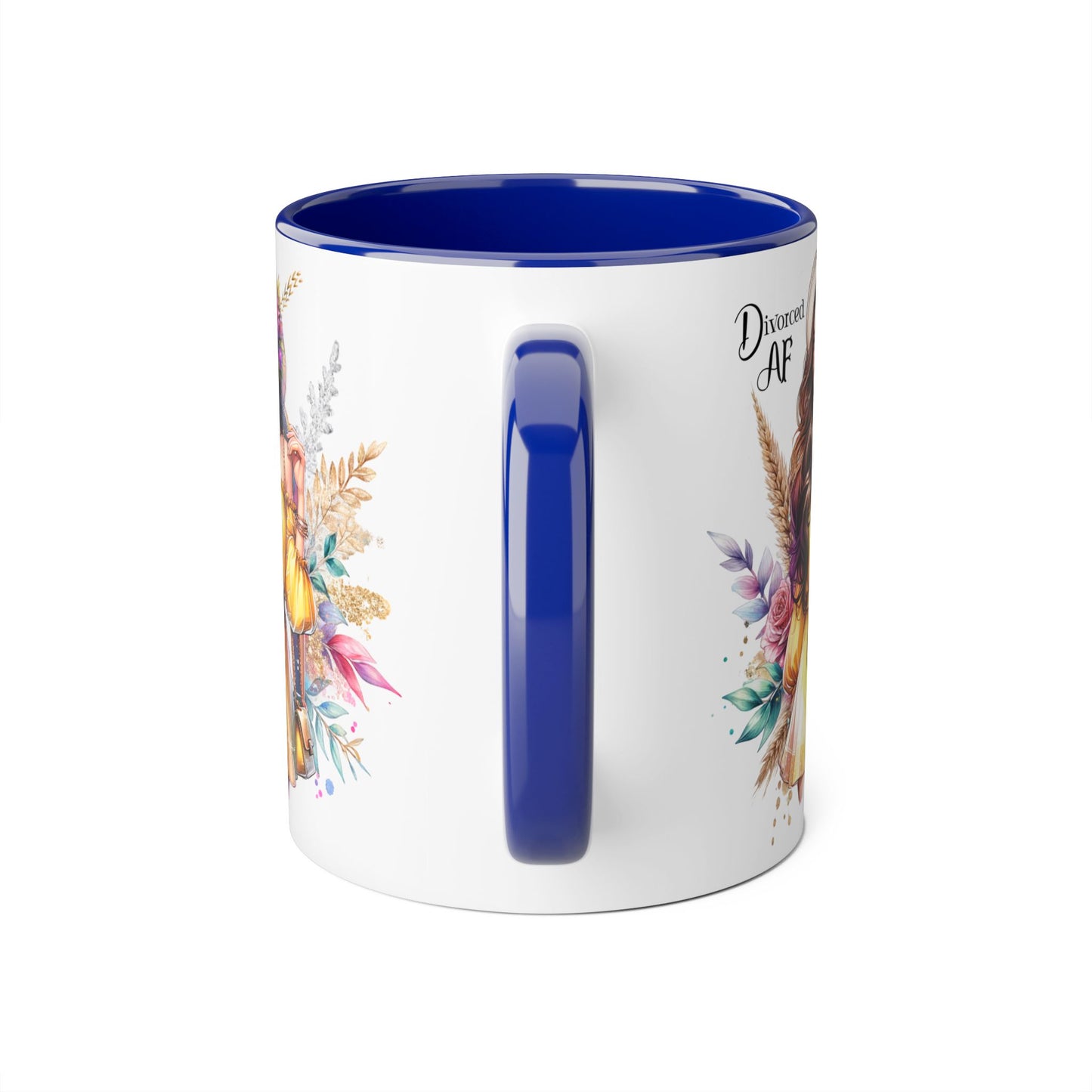 Divorced AF Accent Mug, Empowering Coffee Cup, Self-Love Gift for Her, Unique Birthday Present, Motivational Drinking Vessel