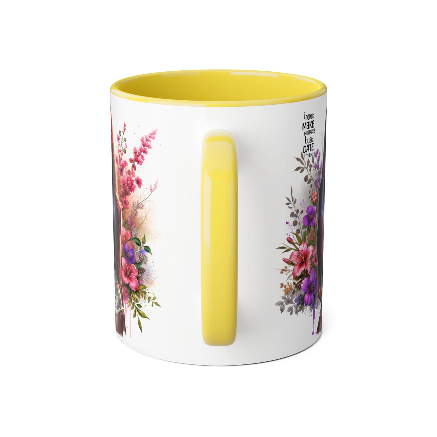 'I Don't Make Mistakes, I Date Them' Accent Mugs, 11oz