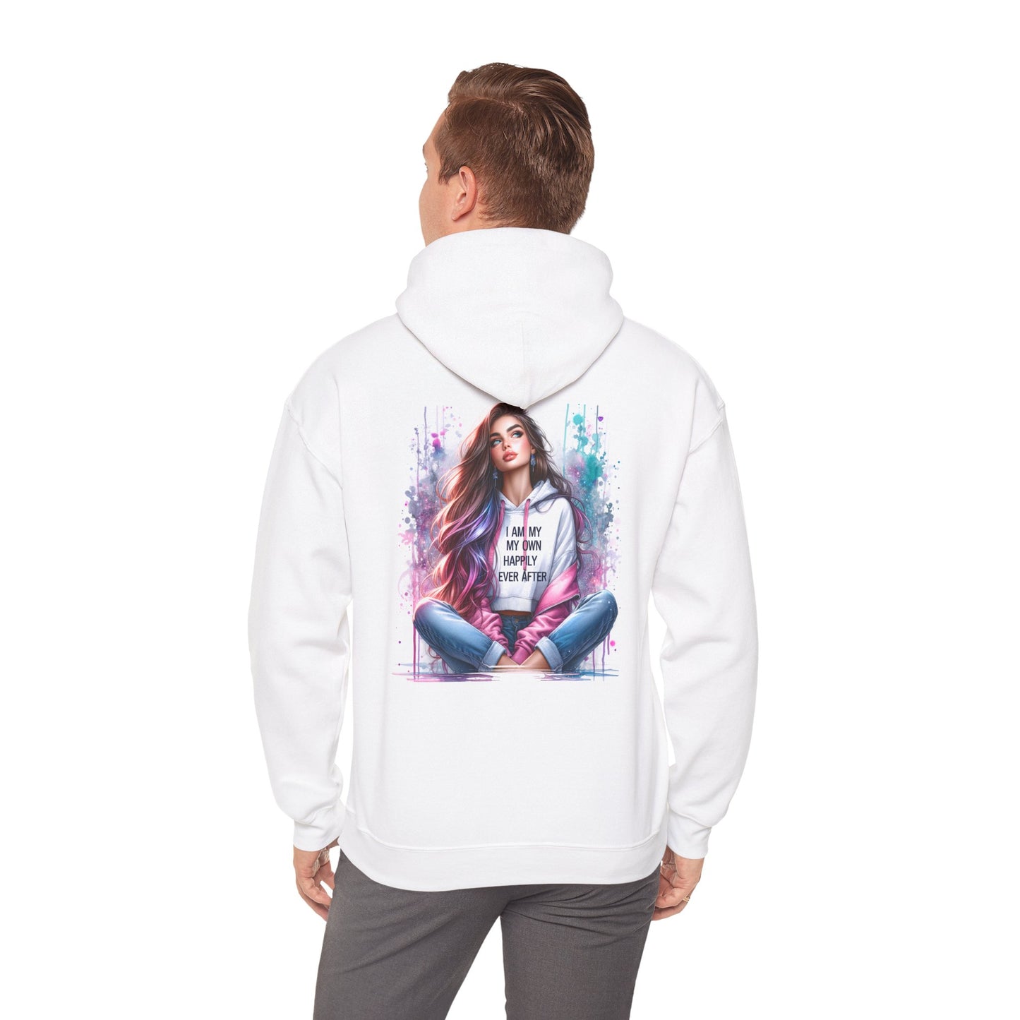 I Am My Own Happily Ever After Colorful Inspirational Hoodie - Unisex Heavy Blend™ Sweatshirt