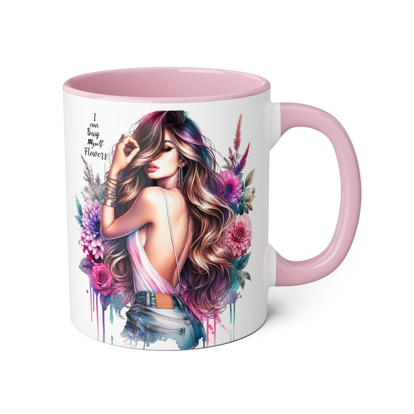 I Can Buy Myself Flowers Bohemian Flower Mug | I’m Busy Being Fabulous Coffee Cup, Floral Mug, Gift for Flower Lovers, Home Decor, Coffee Lover's Essential