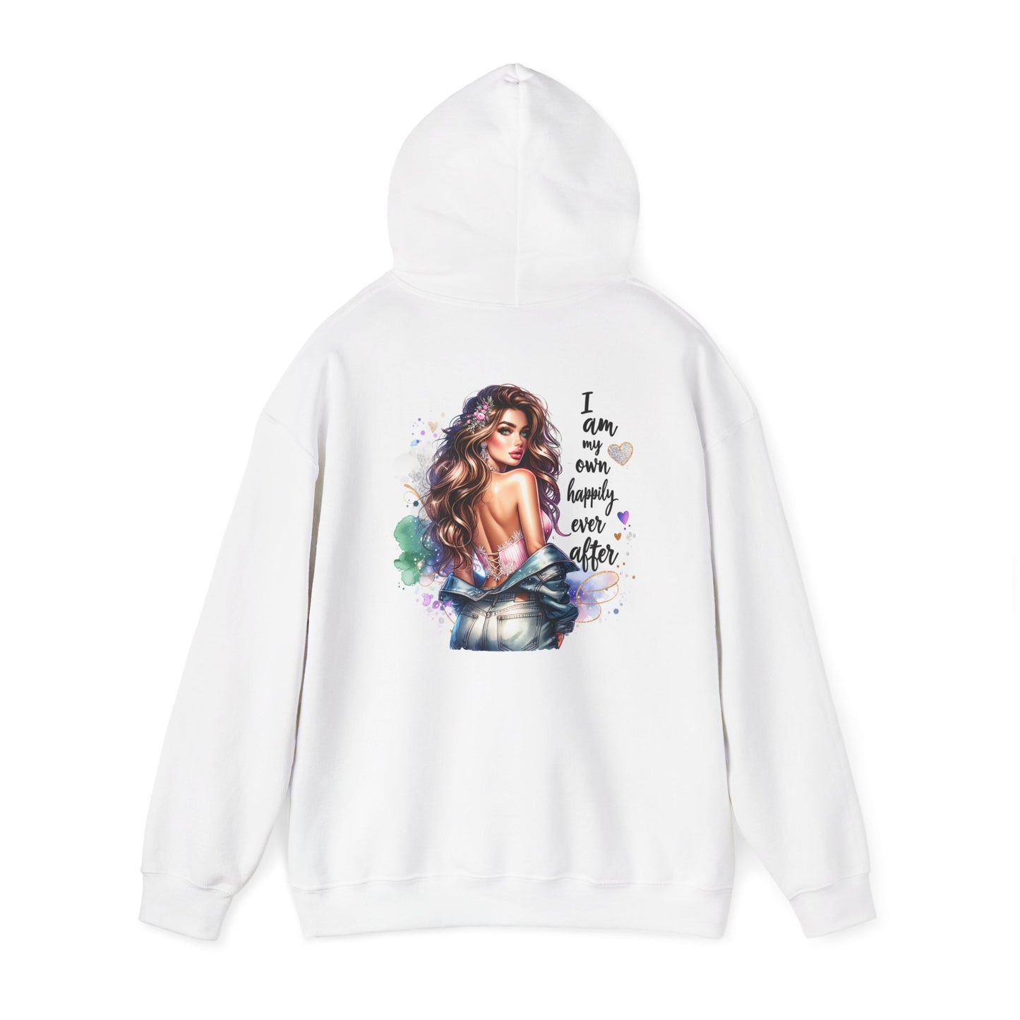Inspiring Unisex Hooded Sweatshirt - "I Am My Own Happily Ever After " Design - Cozy & Stylish