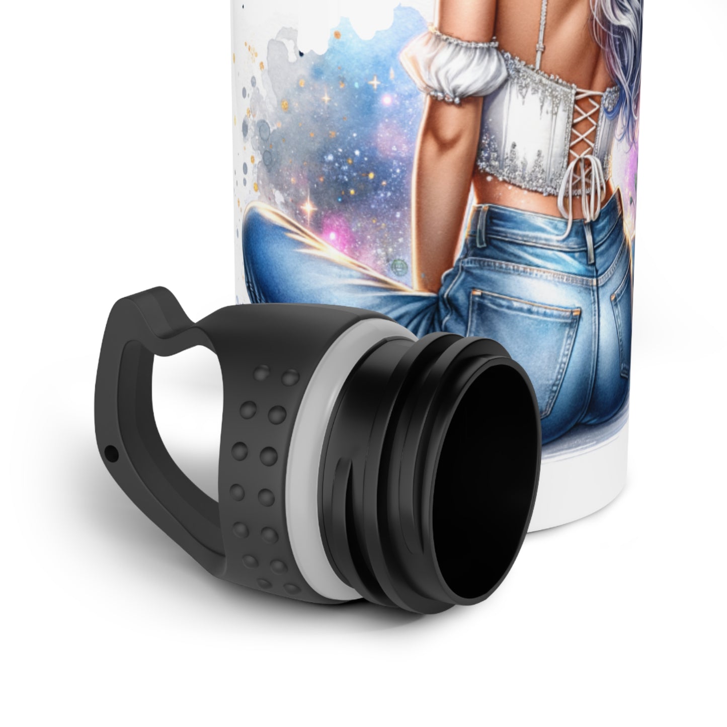 Inspirational Stainless Steel Water Bottle - "I Am My Own Happily Ever After " Design