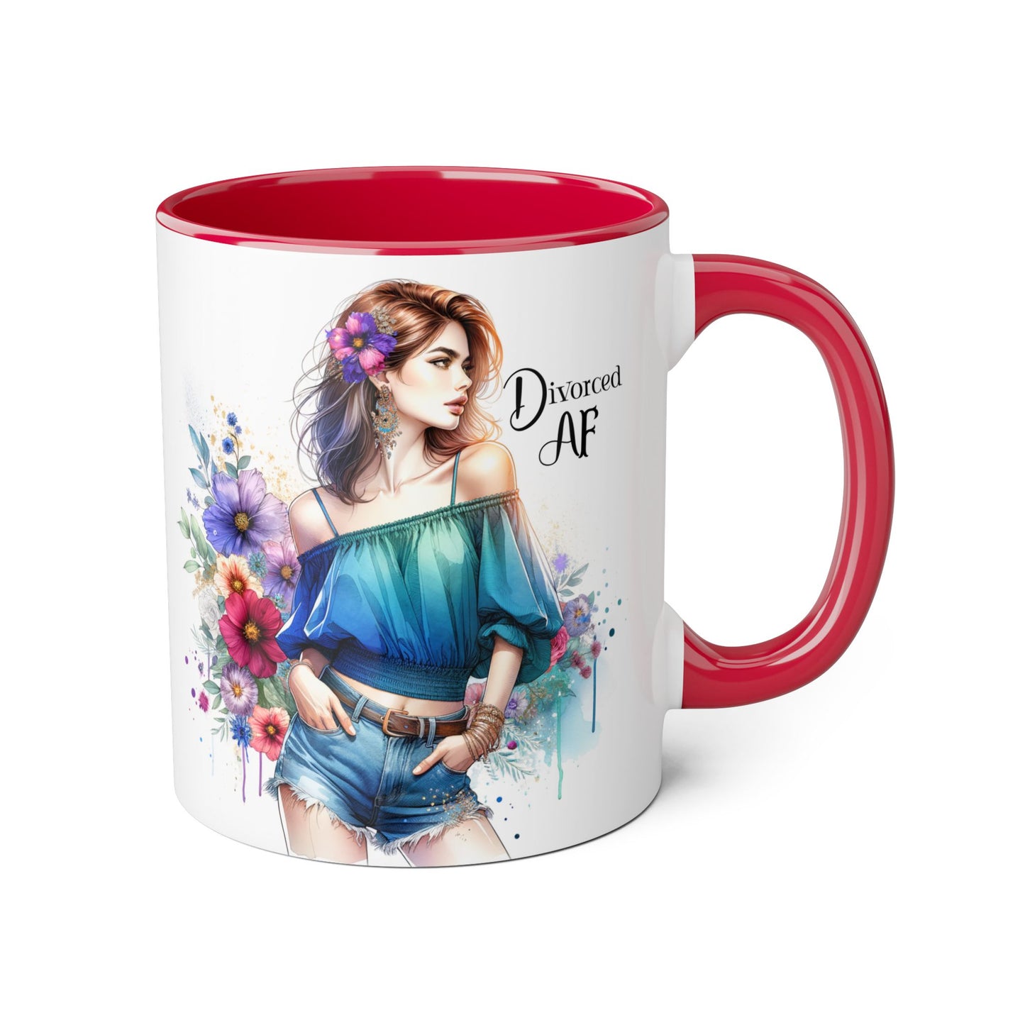 Divorced AF Accent Mug