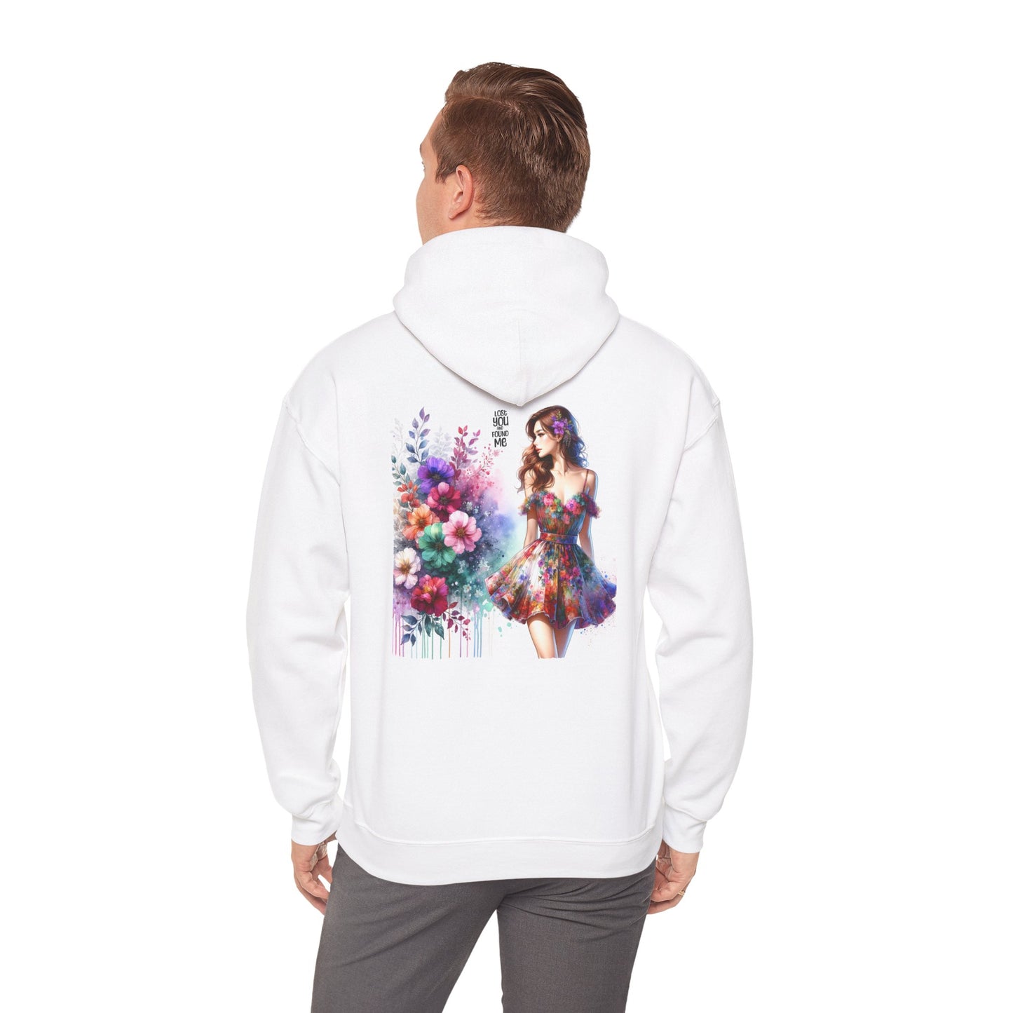 Lost You And Found Me Floral Art Hoodie, Cozy Sweatshirt for Women, Gift for Her, Casual Fashion, Spring Style