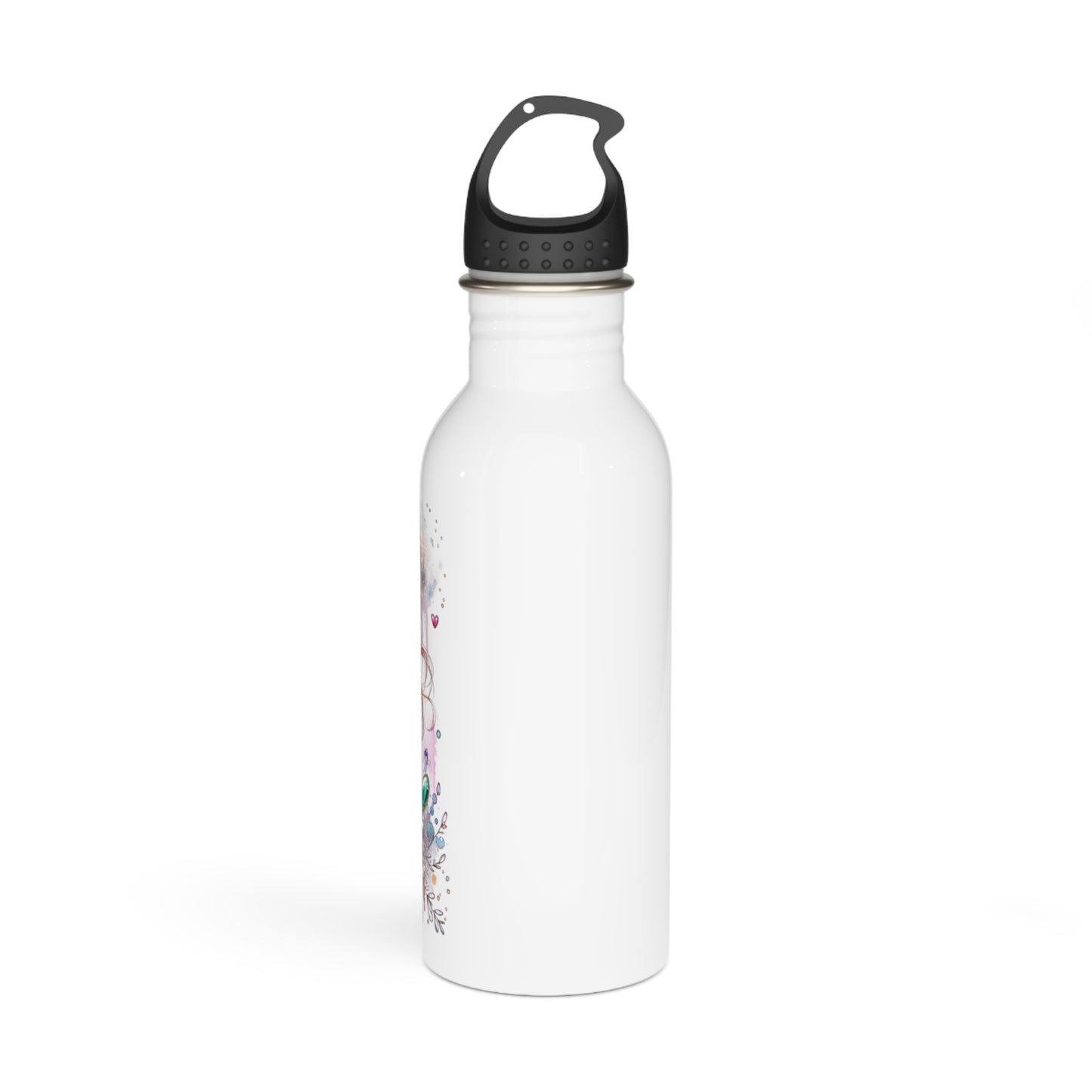 Stainless Steel Water Bottle - 'I Am My Own Happily Ever After' Inspirational Design for Fashion Lovers