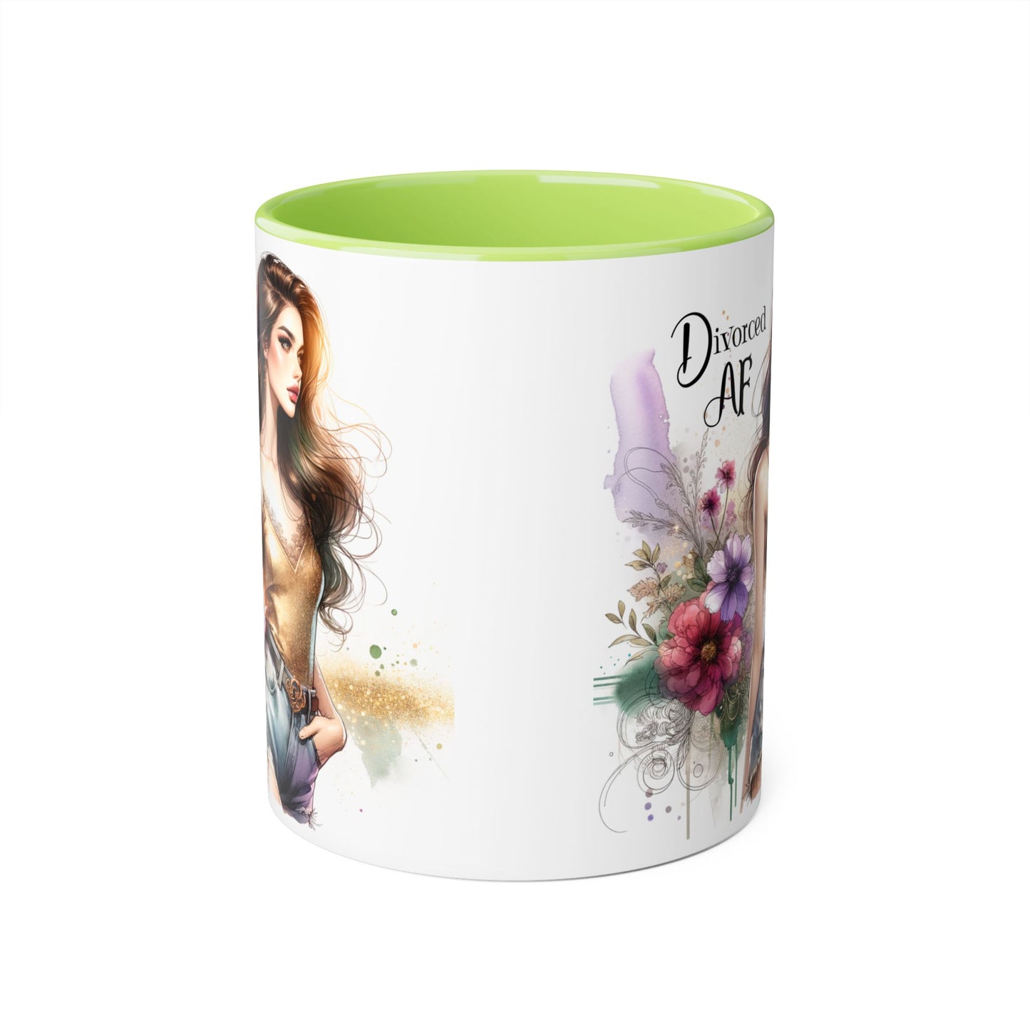 Divorced AF Ceramic Mug, Sassy Coffee Cup, Empowerment Gift, Self-Love Mug, Unique Mug for Women, Divorce Celebration