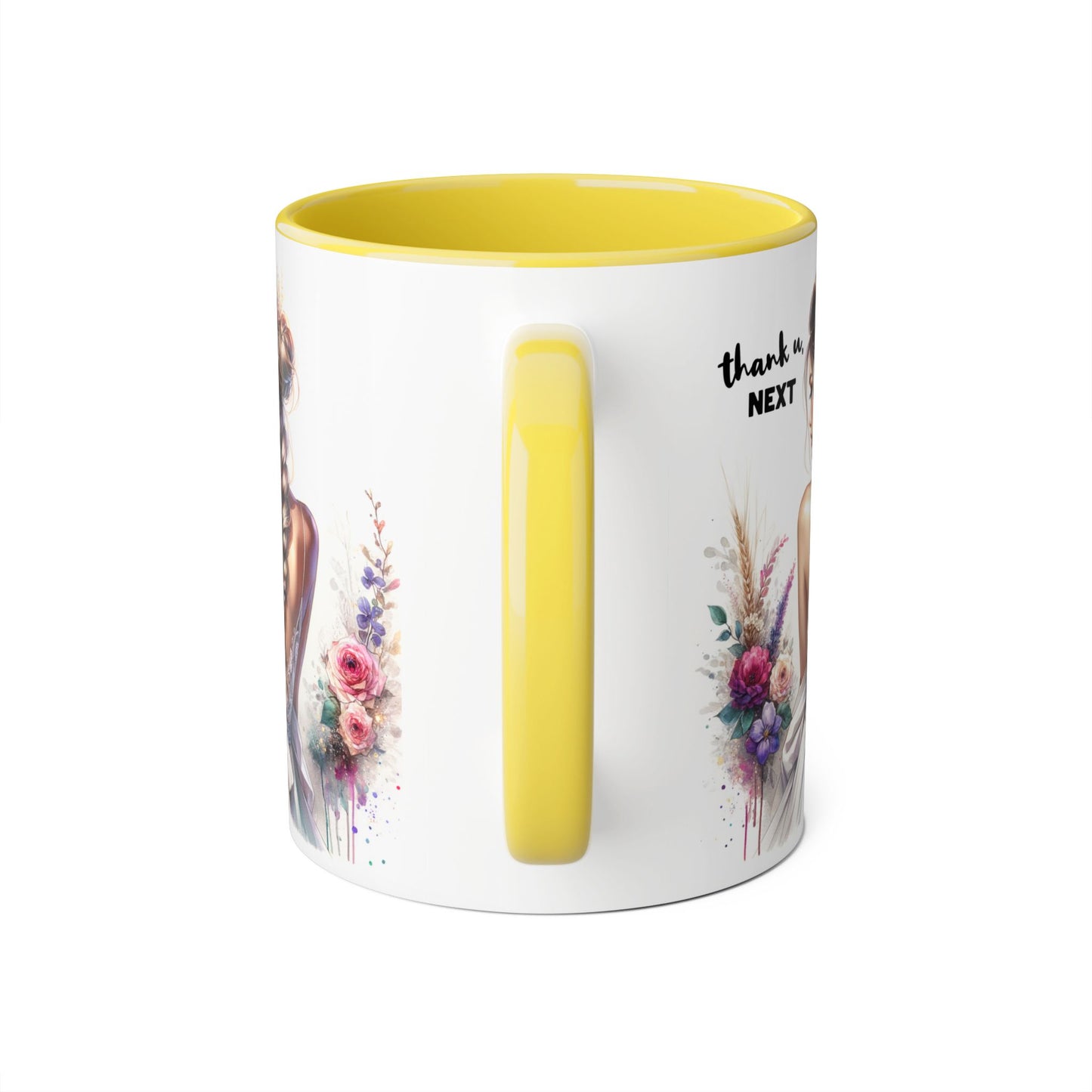 Thank U, Next Boho Floral Accent Mug