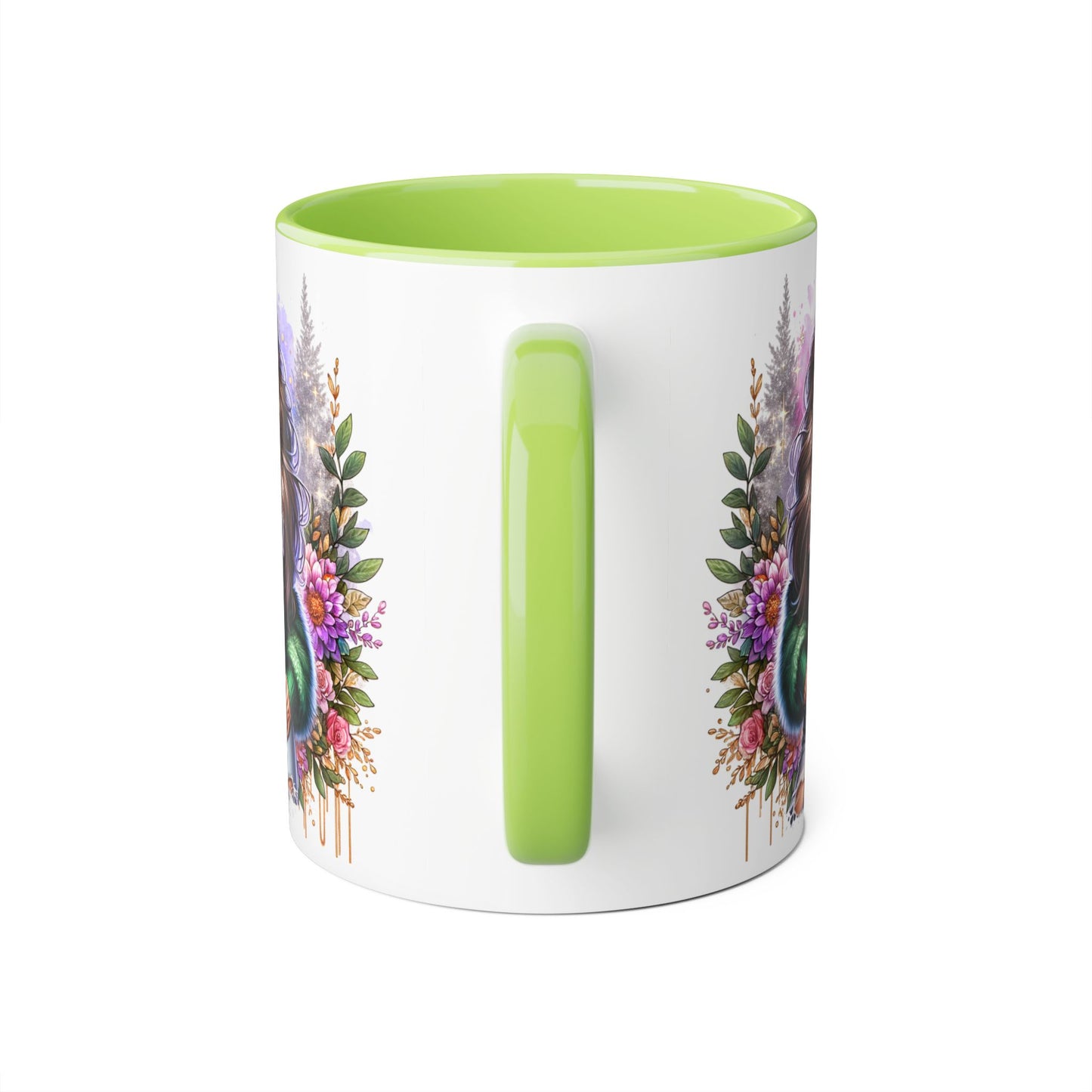 Stylish Accent Mugs for Empowering Sips, Floral Artwork, Perfect Gift for Divorced Friends, Motivational Tea or Coffee Cup