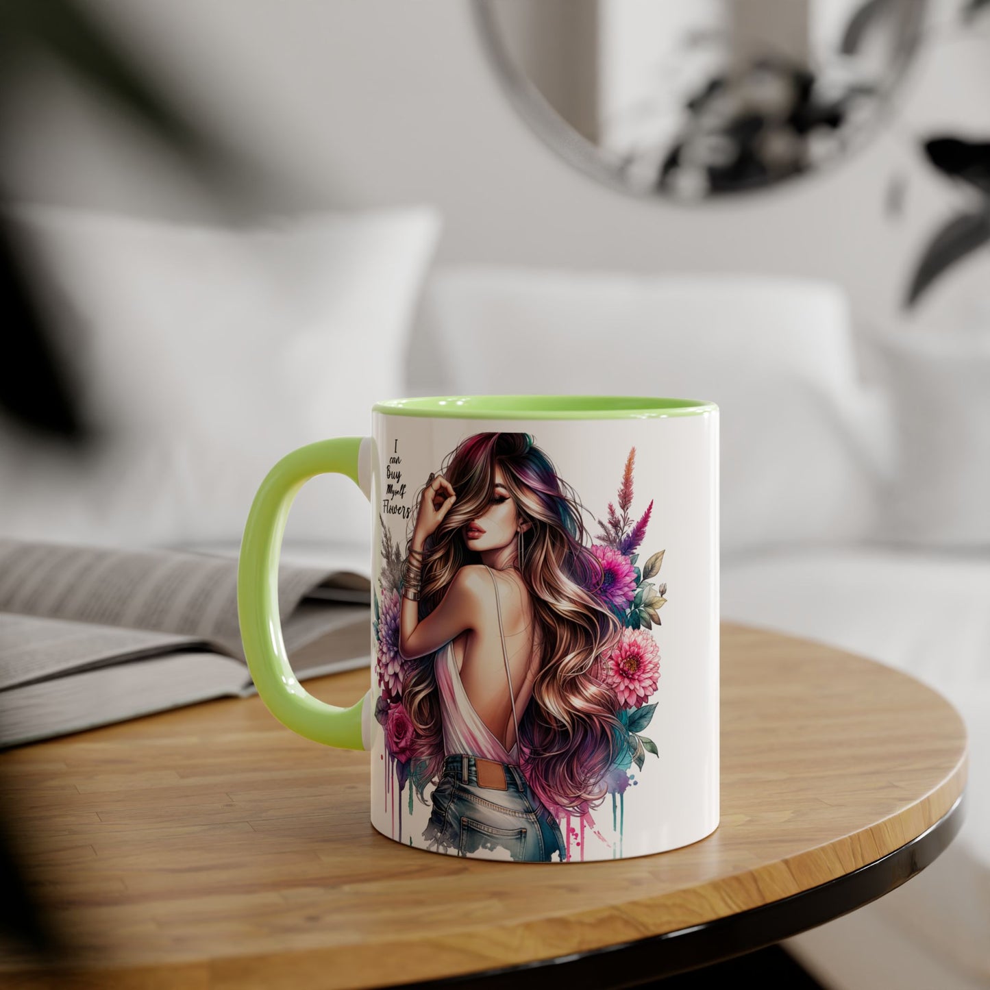 I Can Buy Myself Flowers Bohemian Flower Mug | I’m Busy Being Fabulous Coffee Cup, Floral Mug, Gift for Flower Lovers, Home Decor, Coffee Lover's Essential