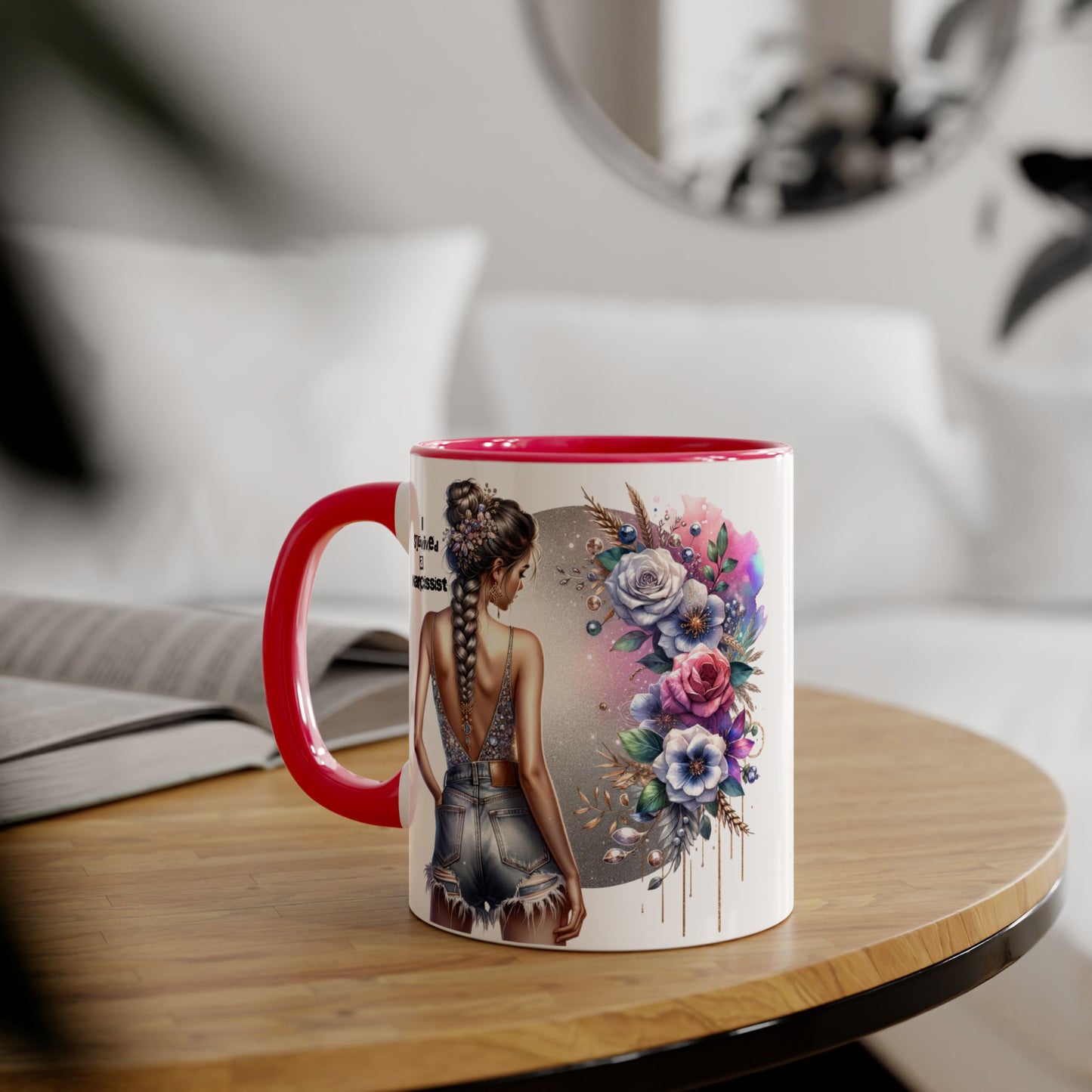 Bohemian Accent Mug with Floral Design | Inspirational Gift, Coffee Mug, Home Decor, Unique Art Mug, Perfect for Any Occasion