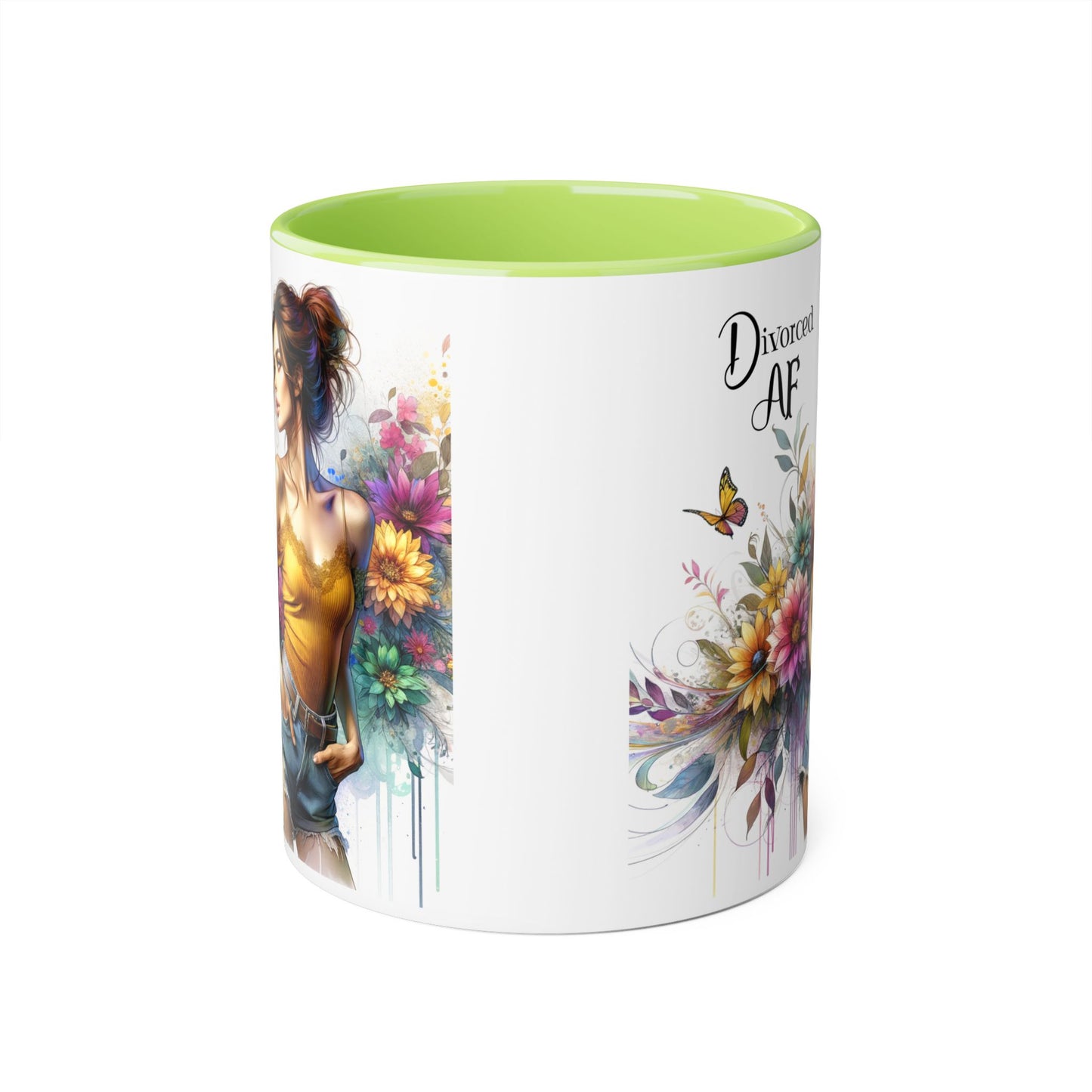 Divorced AF Accent Mug