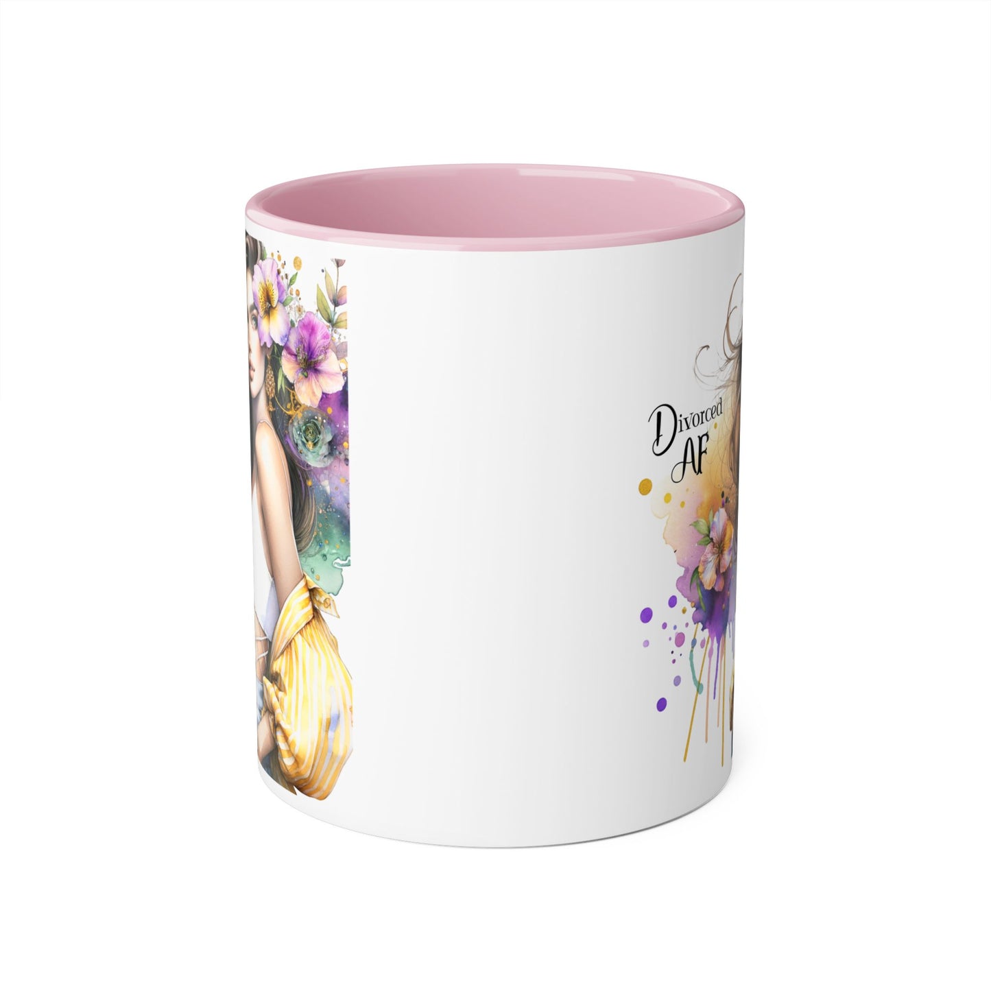 Chic Accent Coffee Mug - Stylish Floral Design, Perfect for Gift Giving, Motivational, Home Decor, Unique Drinkware