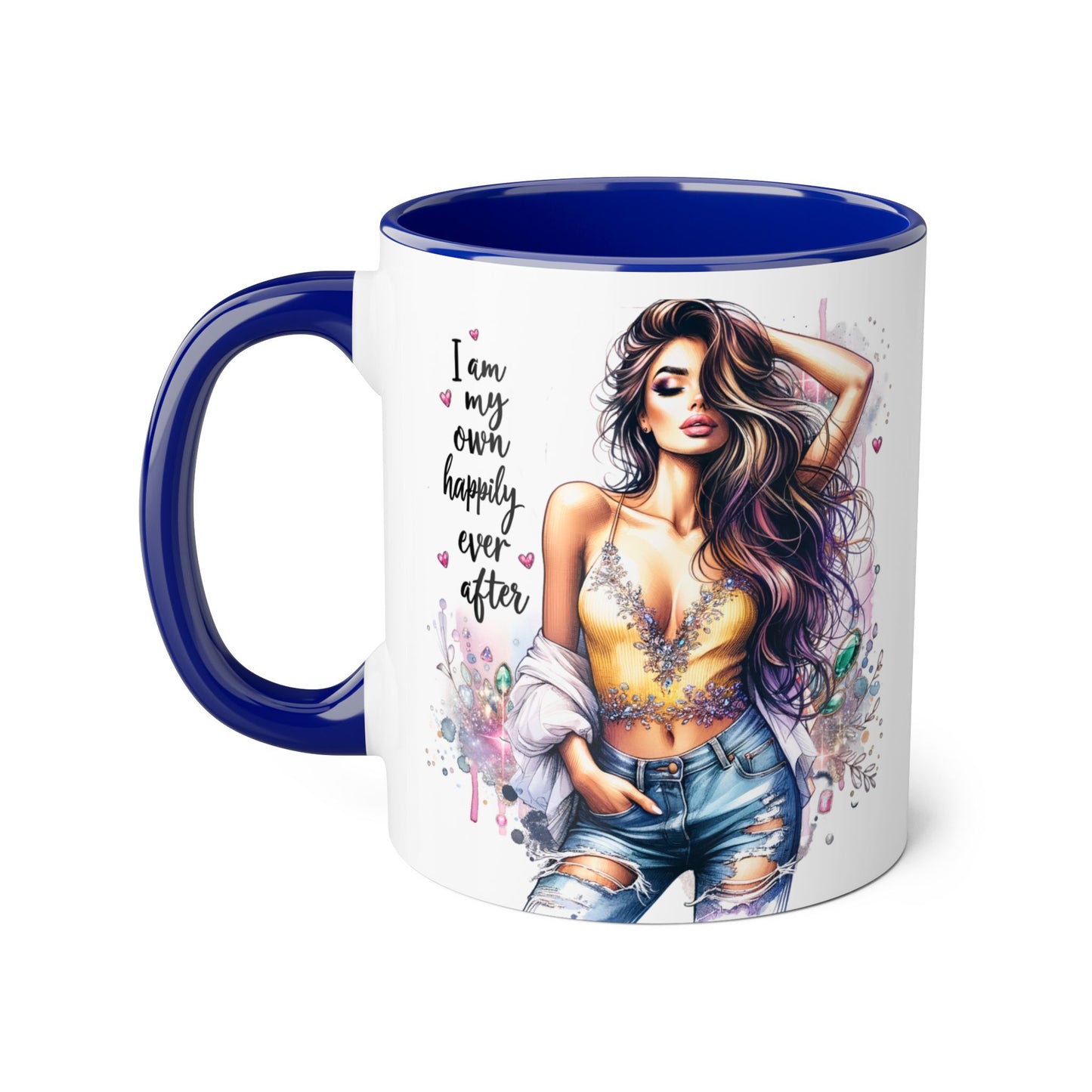 Inspirational Accent Mug - "I Am My Own Happily Ever After" 11oz Coffee Cup