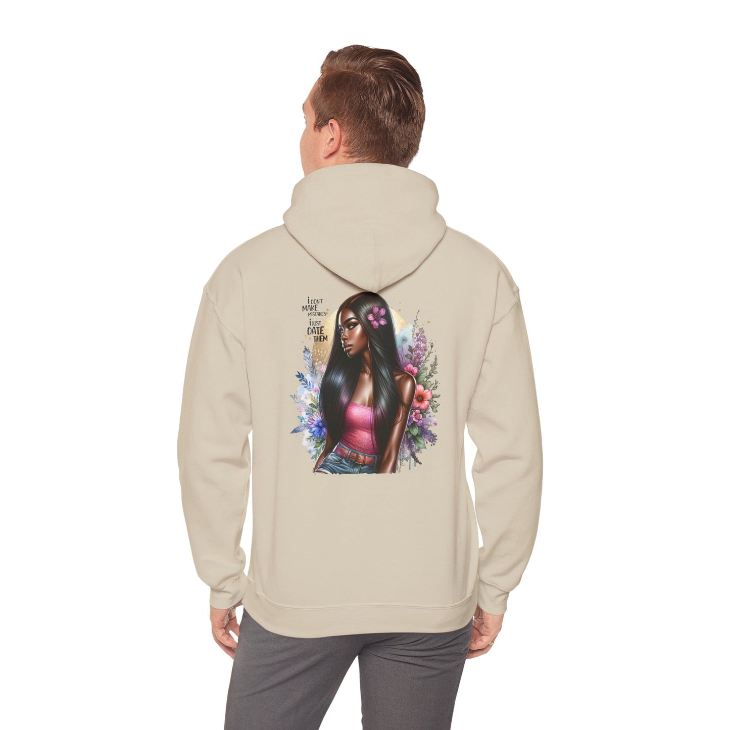 I Don`t Make Mistakes, I Just Date Them Vibrant Art Hoodie - Unisex Heavy Blend™, Cozy Fashion, Gift for Her, Spring Vibes, Casual Streetwear, Perfect for Holidays