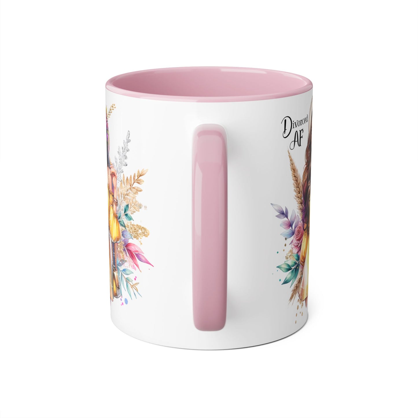 Divorced AF Accent Mug, Empowering Coffee Cup, Self-Love Gift for Her, Unique Birthday Present, Motivational Drinking Vessel