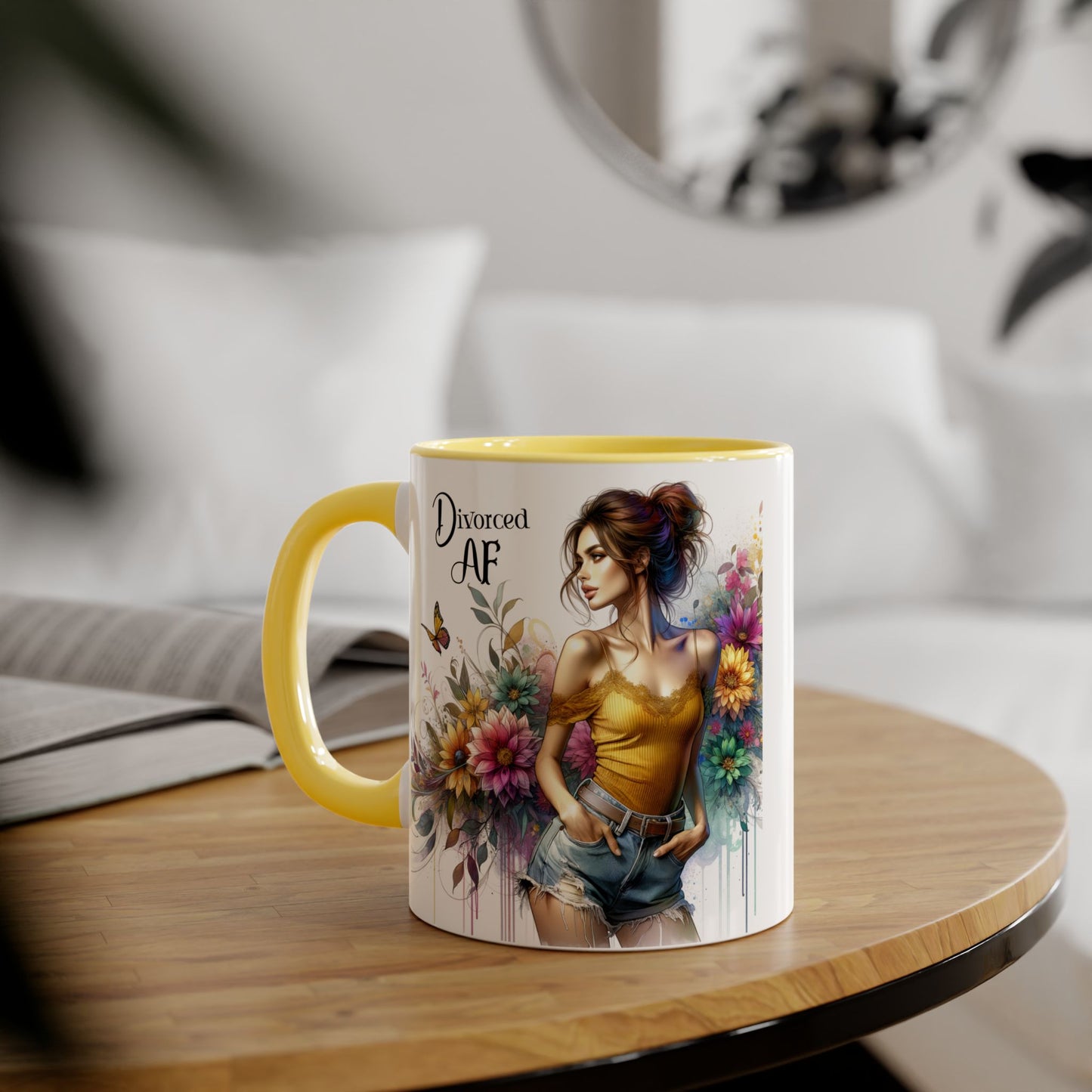 Divorced AF Accent Mug