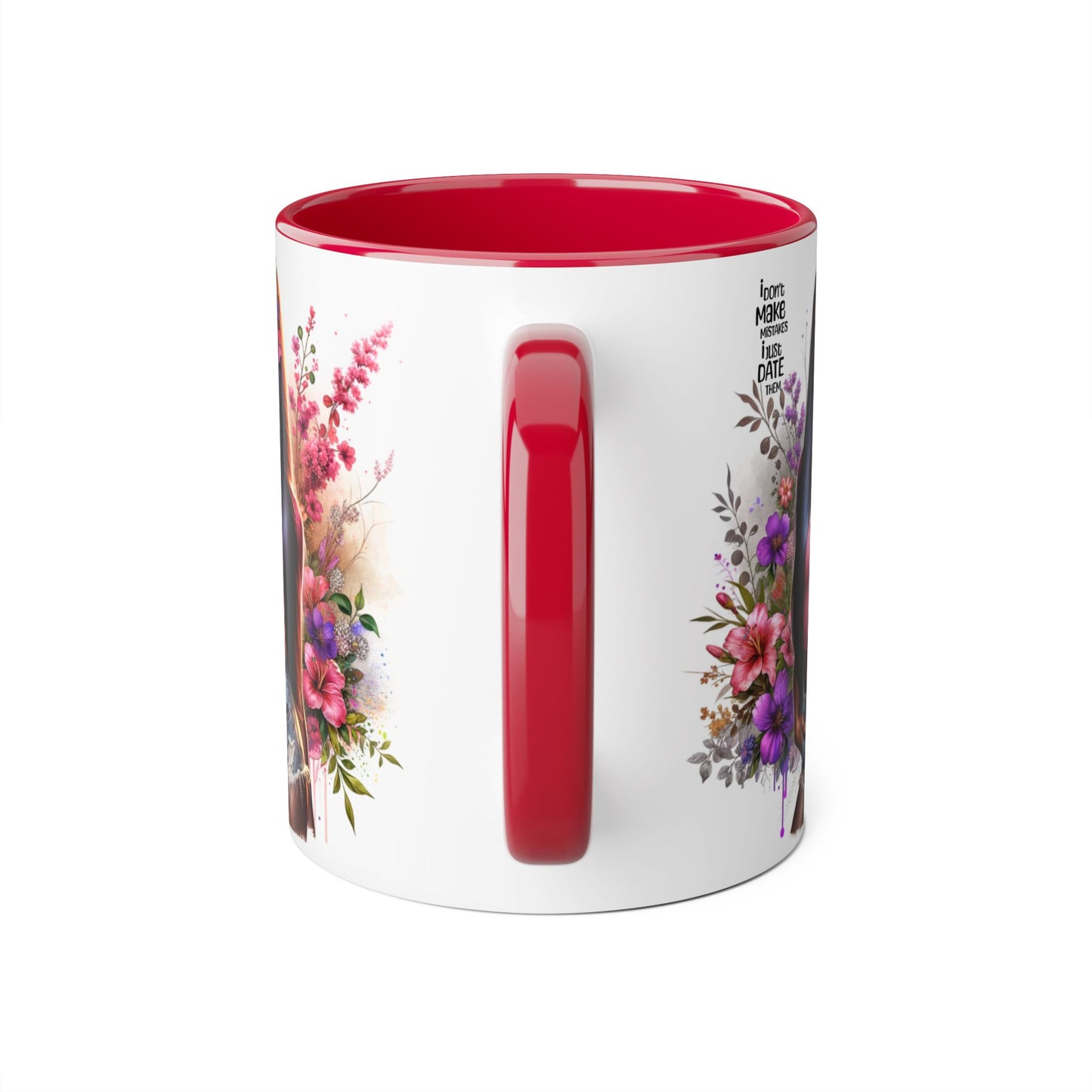 'I Don't Make Mistakes, I Date Them' Accent Mugs, 11oz