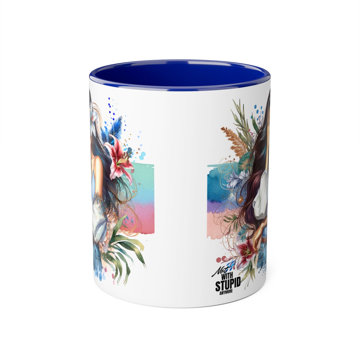 Mug - Not With Stupid Anymore Humoristic 11oz Accent Mug