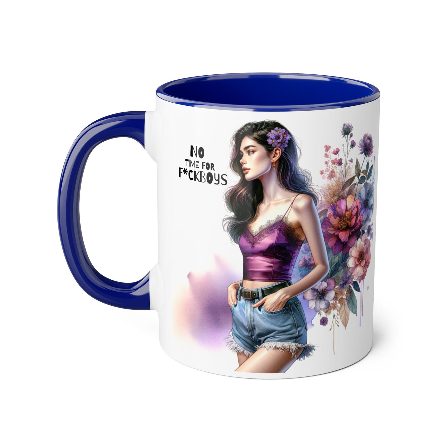 Funny Accent Mug - No Time For F*boys 11oz